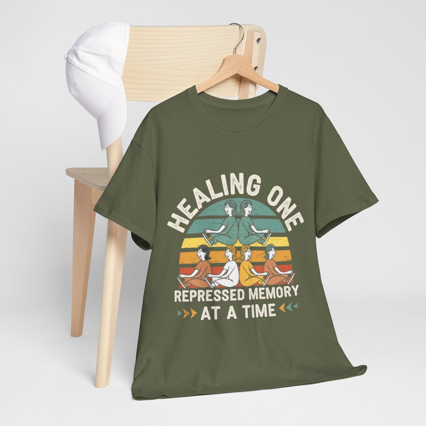 Unisex Heavy Cotton Tee -Healing repressed memories one at a time