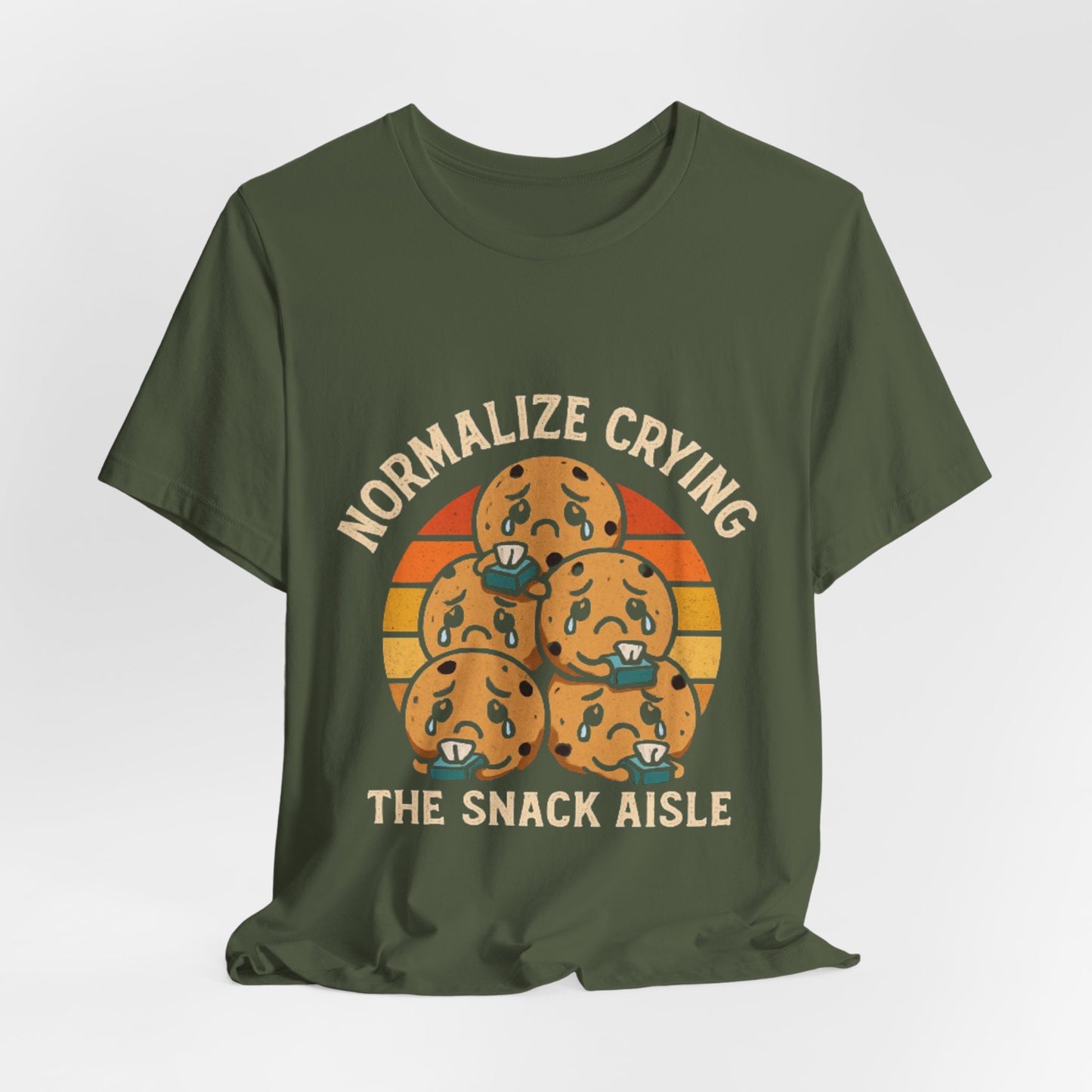 Normalize Crying Unisex Tee - Fun Snack Aisle Shirt, Counselor Humour
