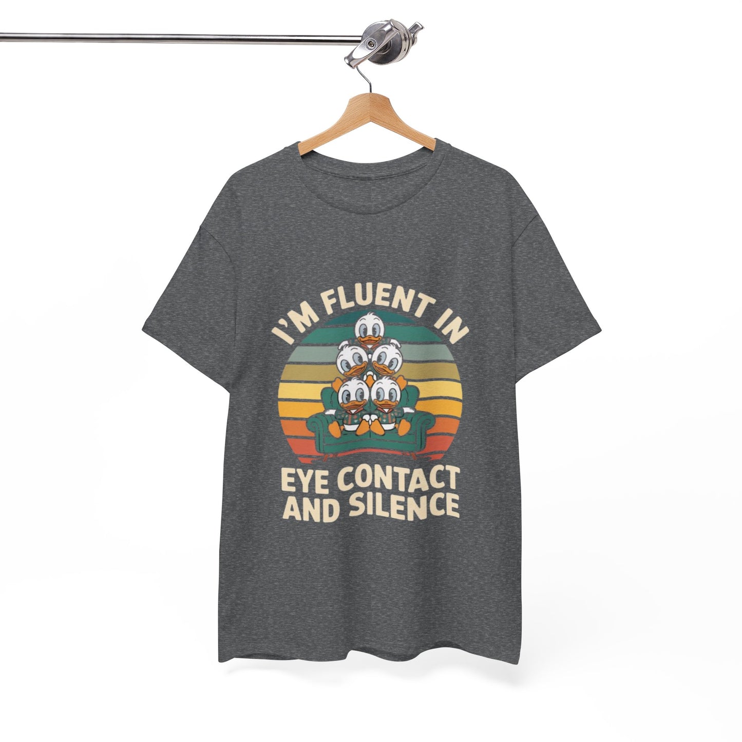 Unisex Heavy Cotton Tee -Fluent in Eye Contact