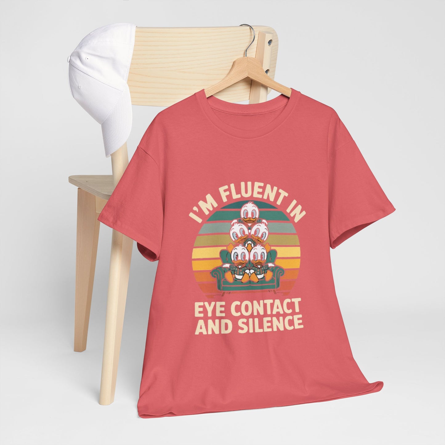Unisex Heavy Cotton Tee -Fluent in Eye Contact