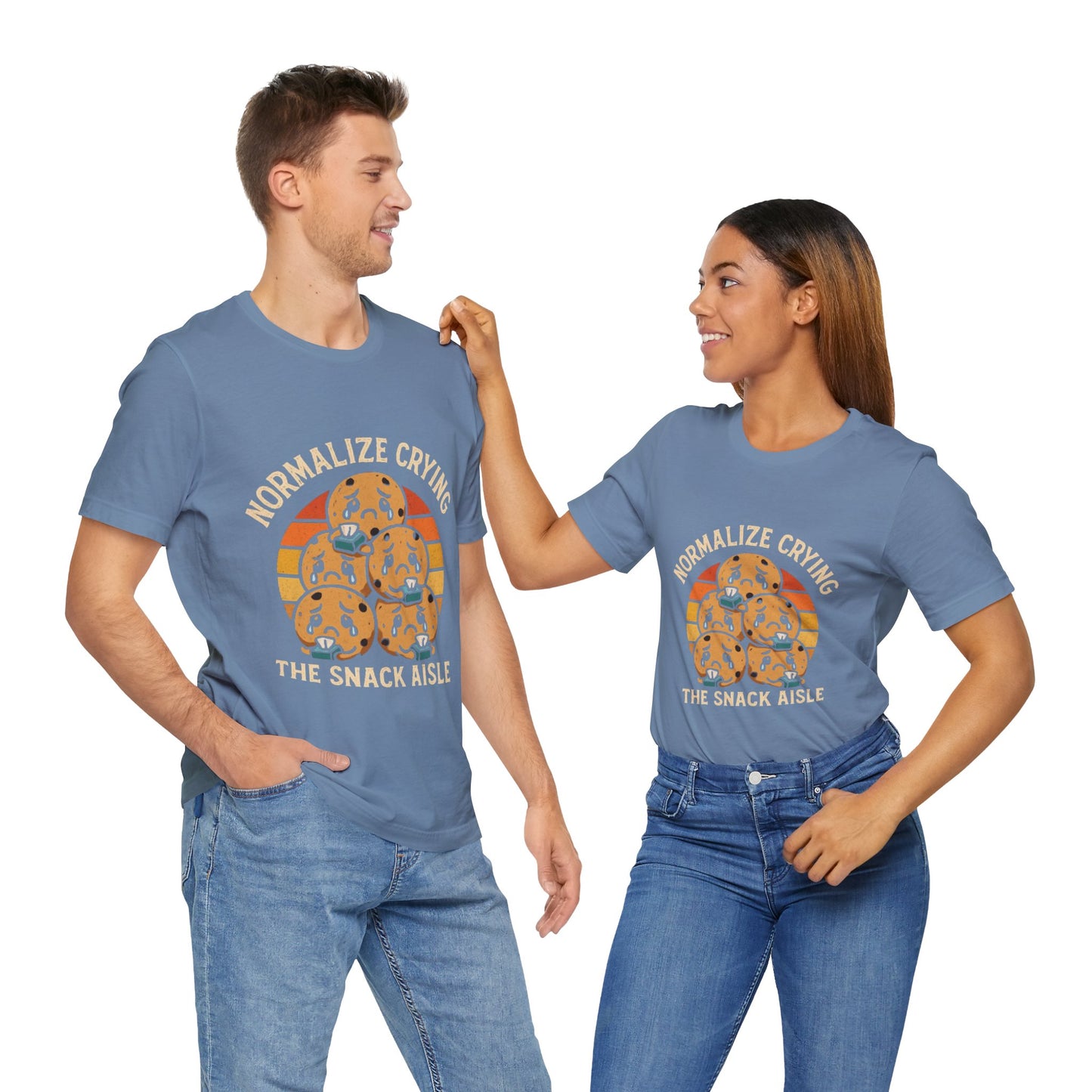 Normalize Crying Unisex Tee - Fun Snack Aisle Shirt, Counselor Humour