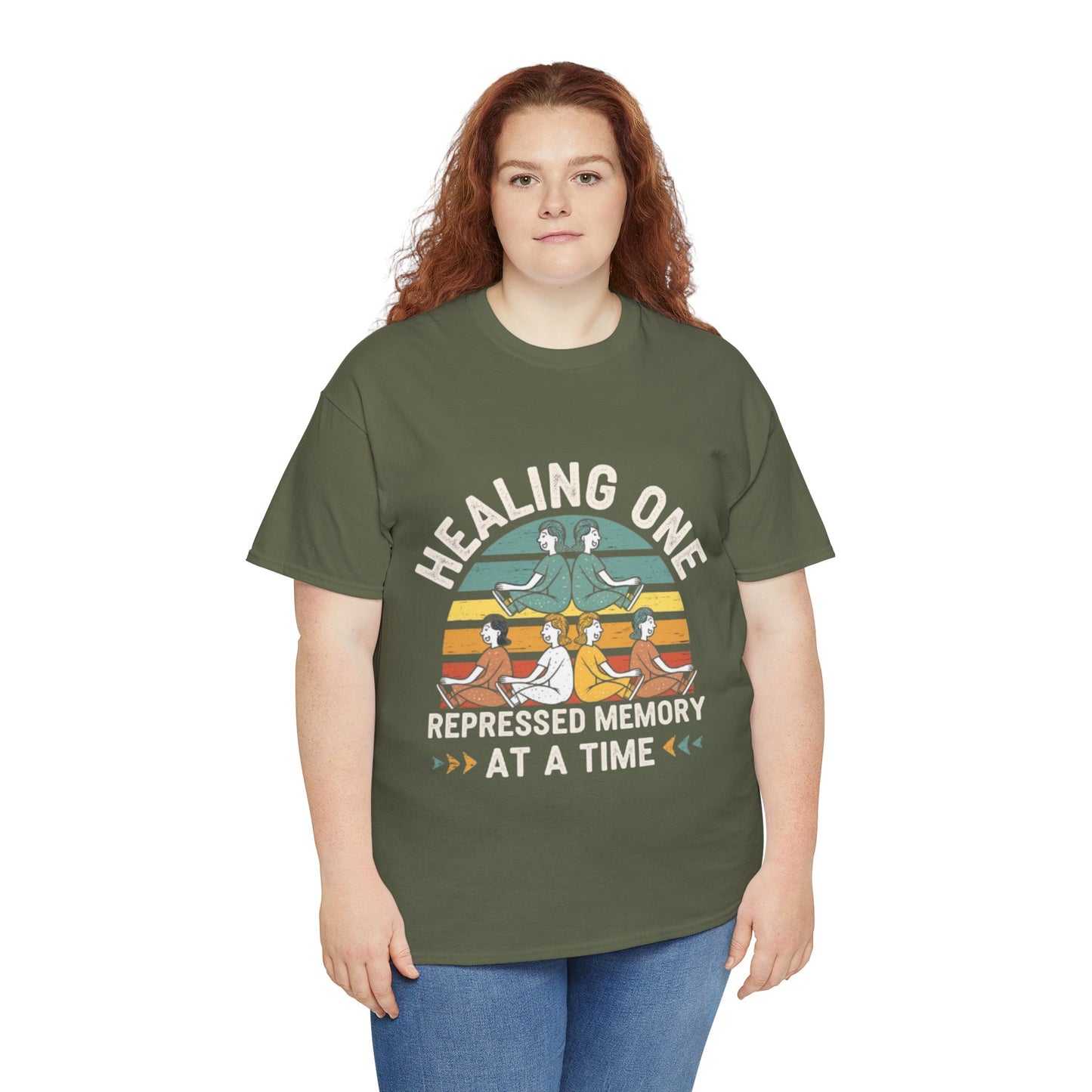 Unisex Heavy Cotton Tee -Healing repressed memories one at a time