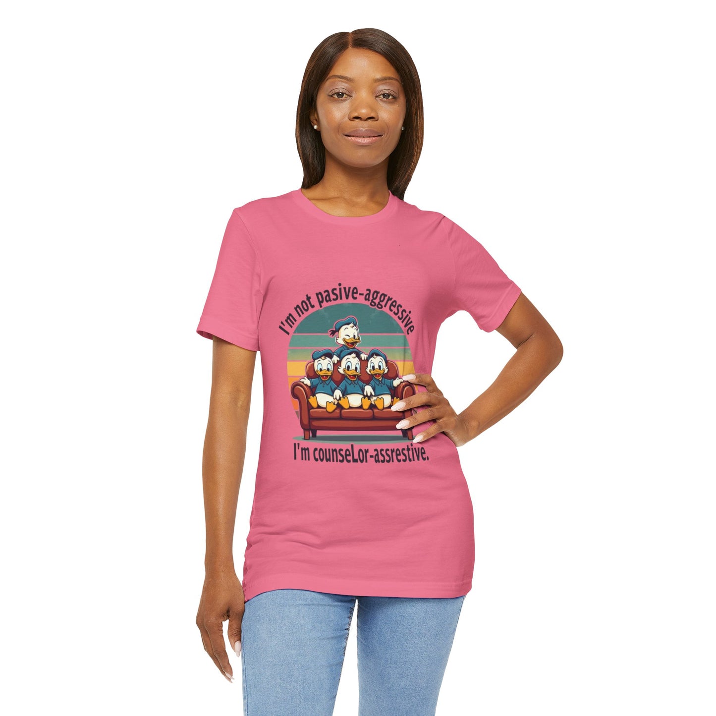 Unisex Jersey Short Sleeve T-Shirt -Funny Counsel-Assertive Tee