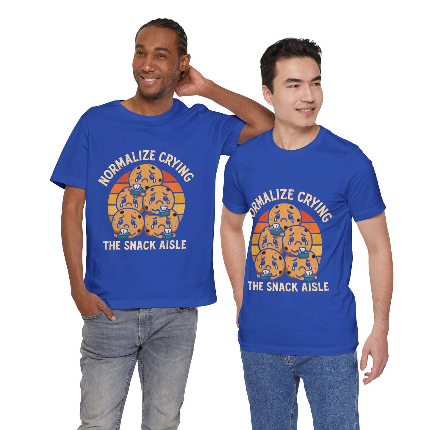 Normalize Crying Unisex Tee - Fun Snack Aisle Shirt, Counselor Humour