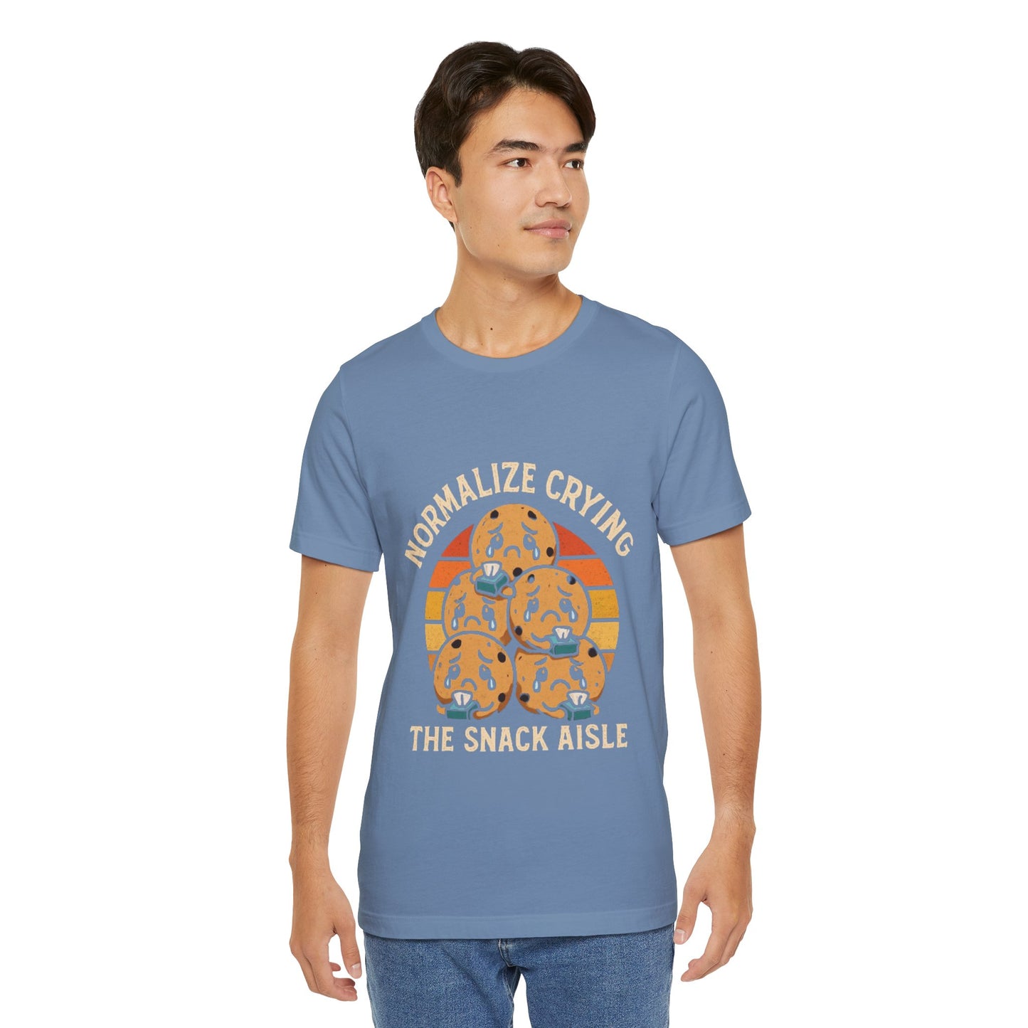 Normalize Crying Unisex Tee - Fun Snack Aisle Shirt, Counselor Humour