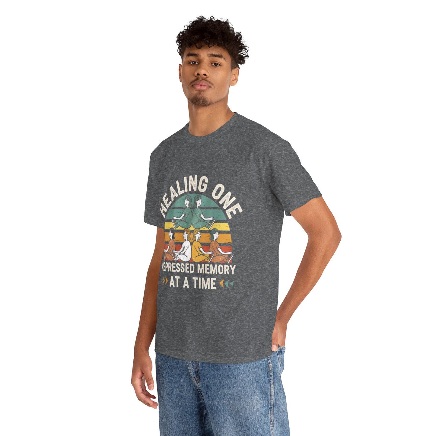 Unisex Heavy Cotton Tee -Healing repressed memories one at a time