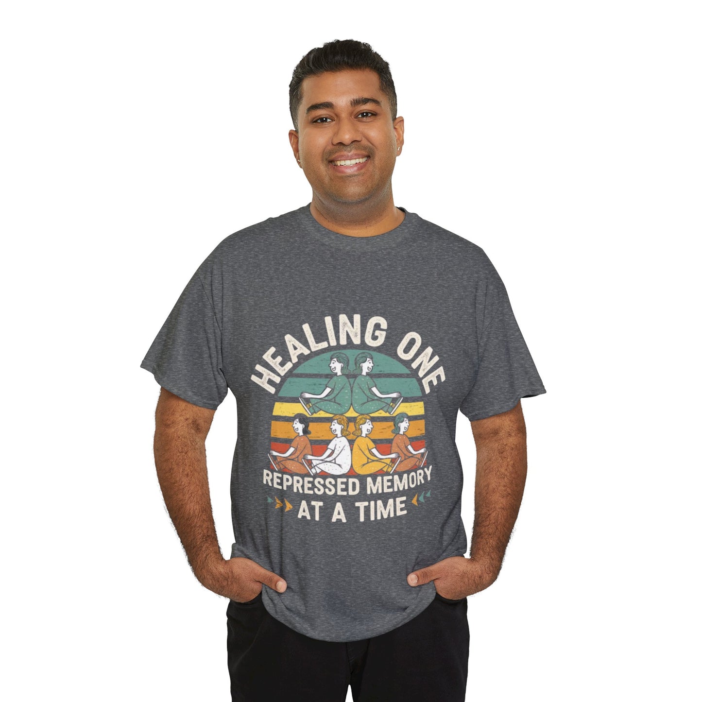 Unisex Heavy Cotton Tee -Healing repressed memories one at a time