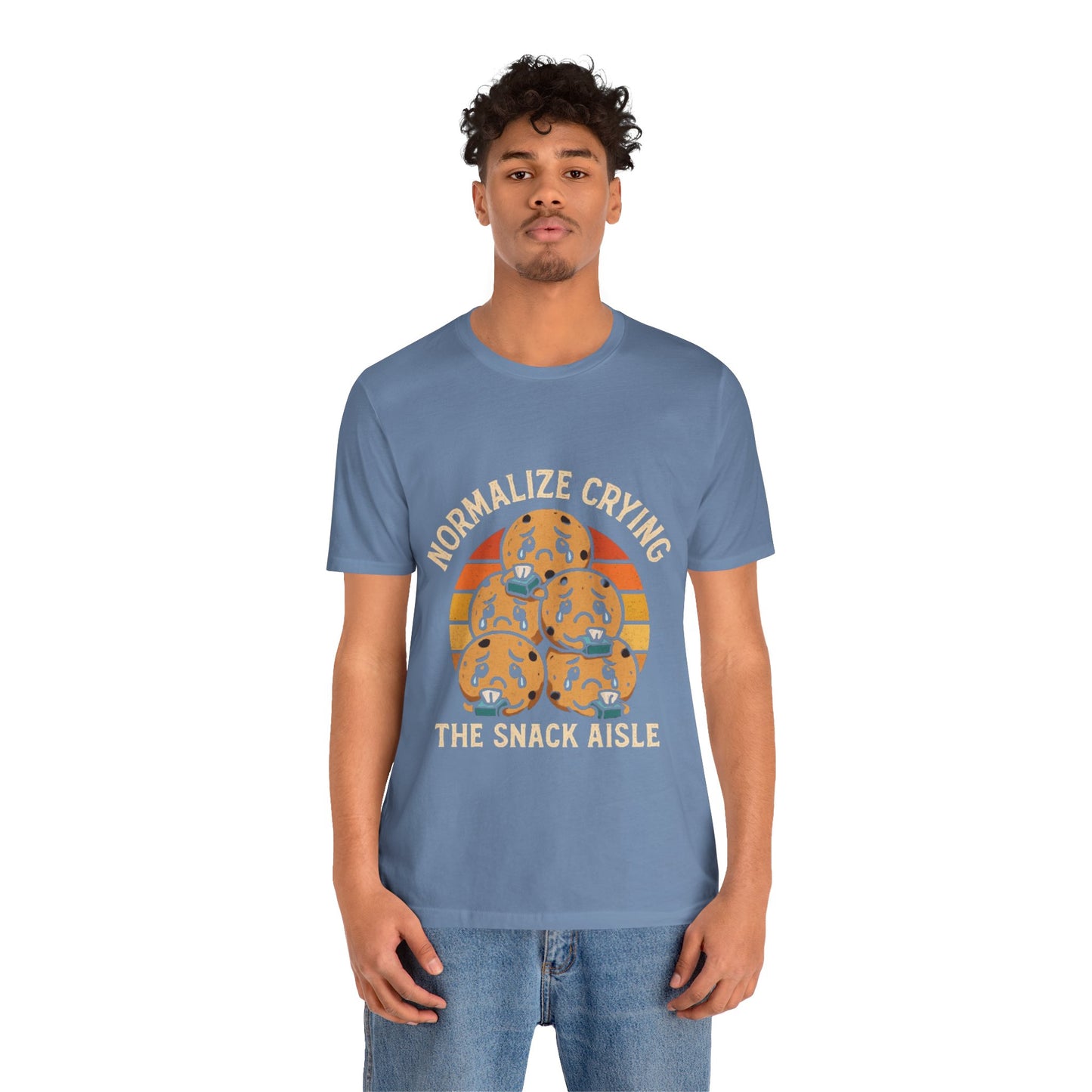 Normalize Crying Unisex Tee - Fun Snack Aisle Shirt, Counselor Humour