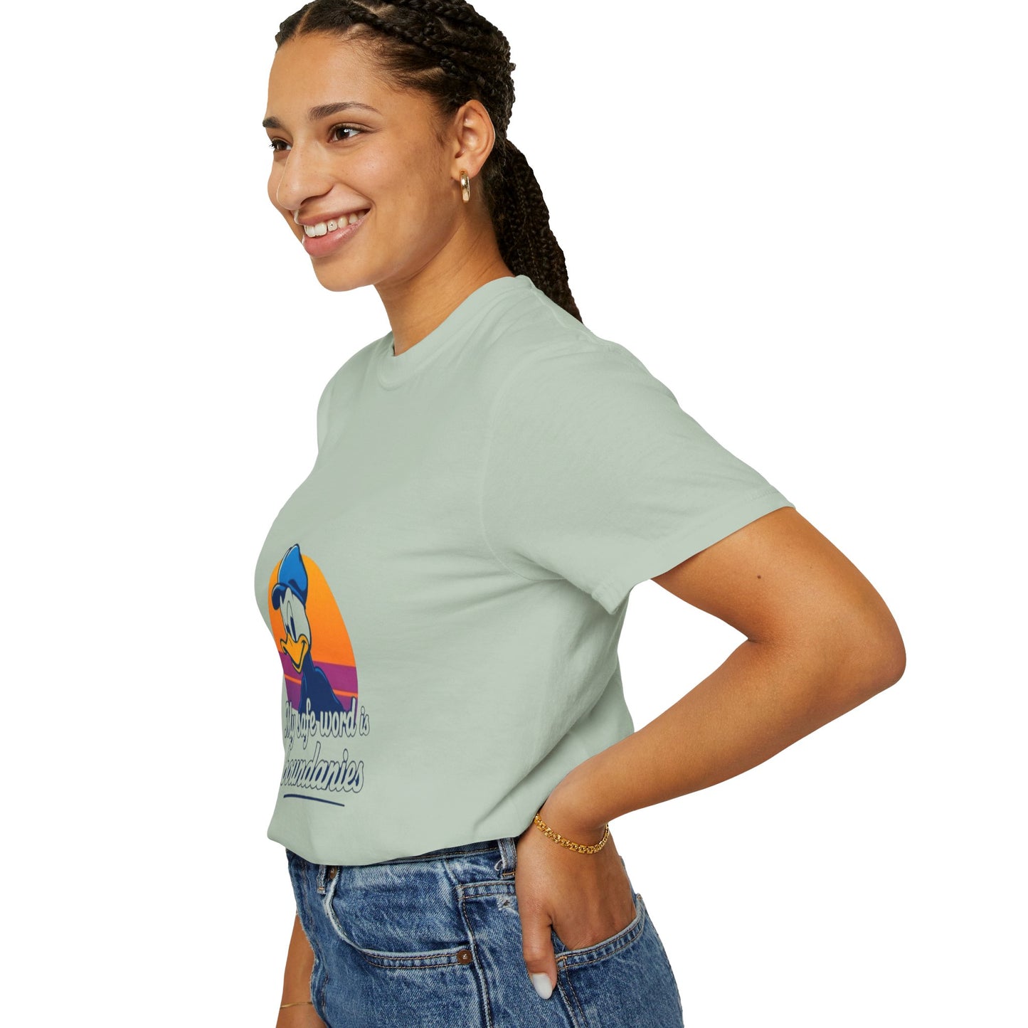 Unisex Garment-Dyed T-Shirt -My Safe Word Is Boundaries