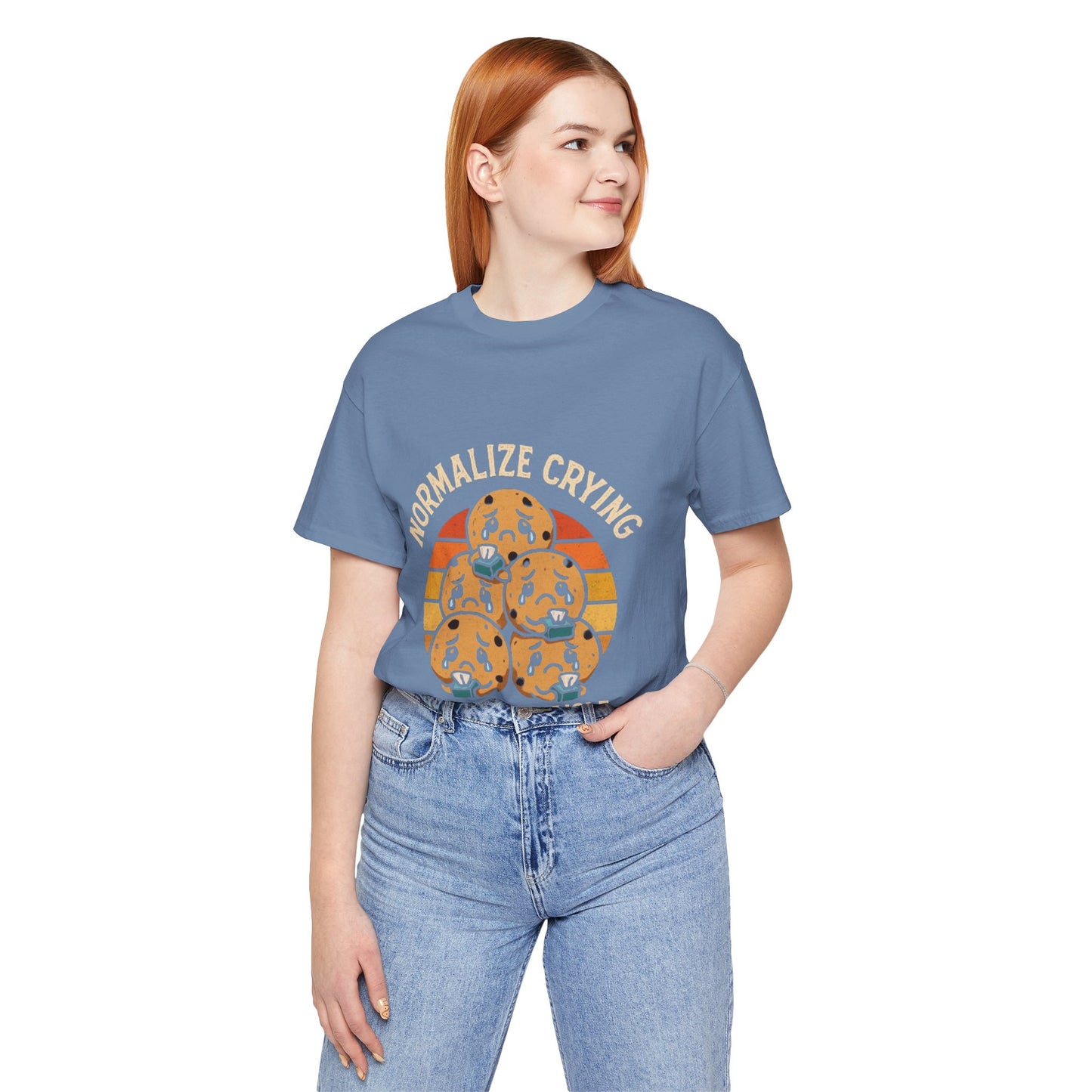 Normalize Crying Unisex Tee - Fun Snack Aisle Shirt, Counselor Humour