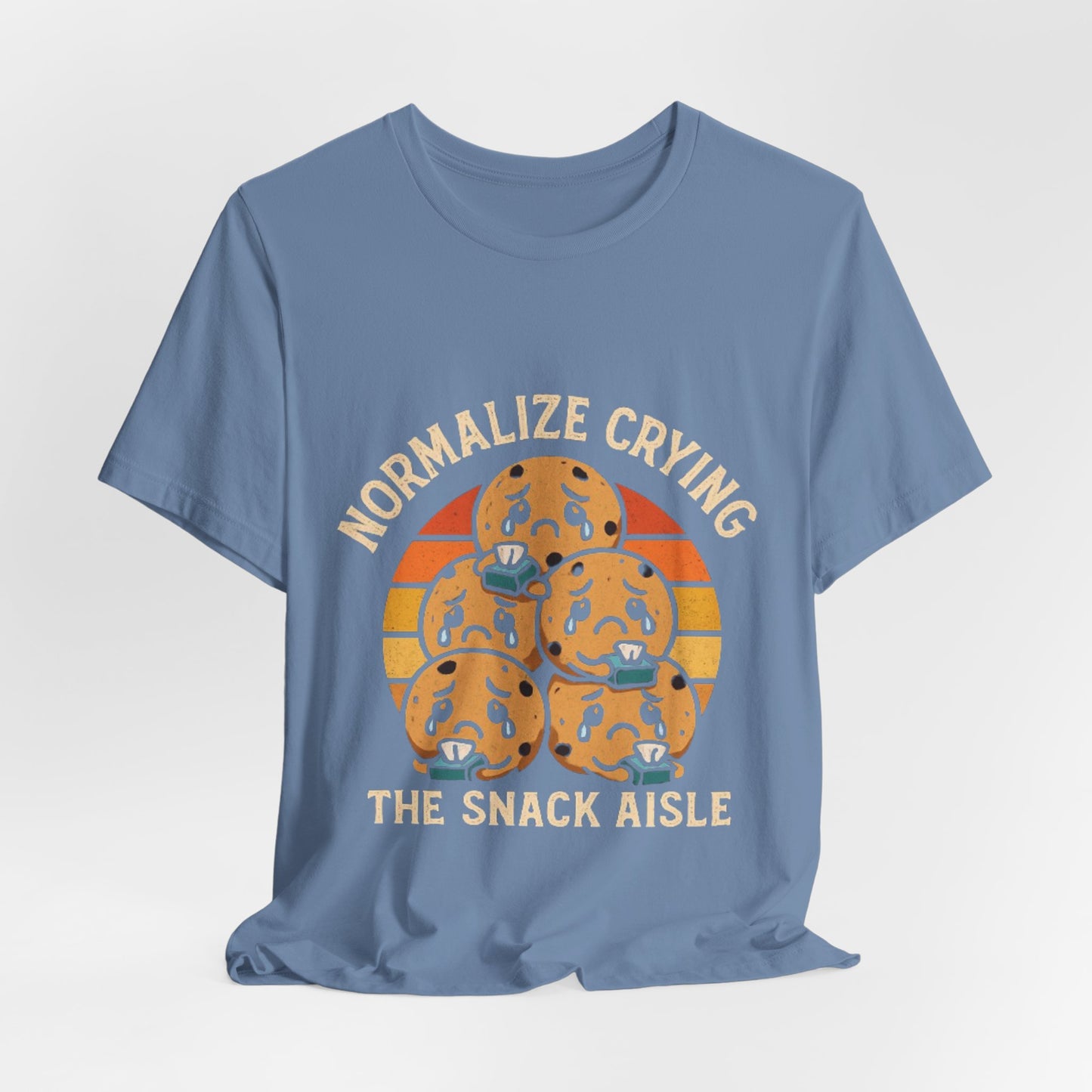 Normalize Crying Unisex Tee - Fun Snack Aisle Shirt, Counselor Humour
