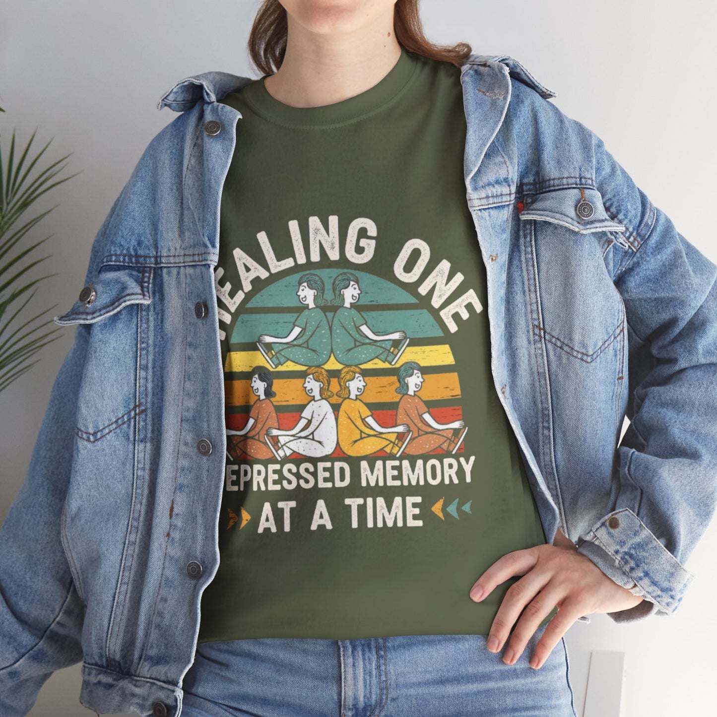 Unisex Heavy Cotton Tee -Healing repressed memories one at a time