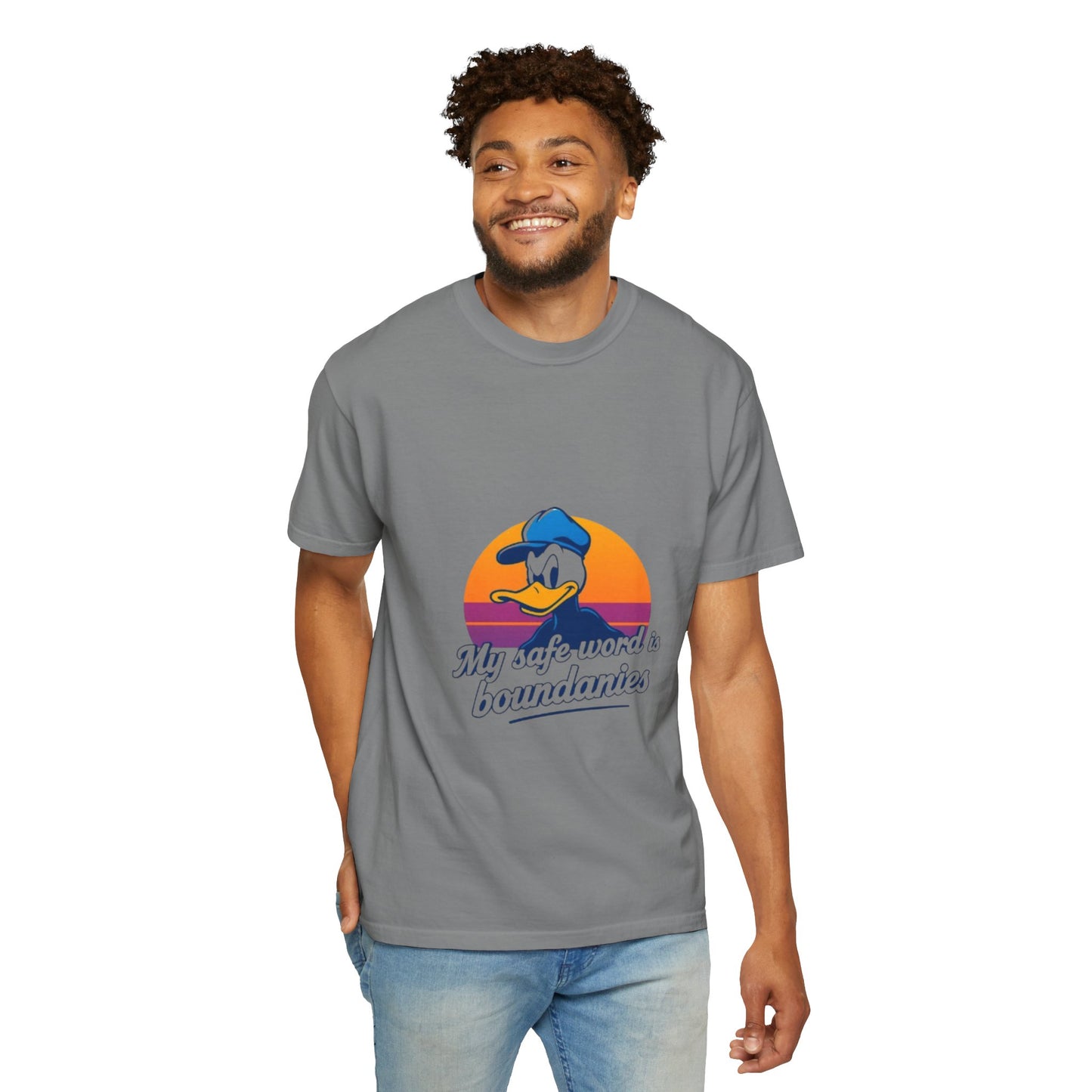 Unisex Garment-Dyed T-Shirt -My Safe Word Is Boundaries