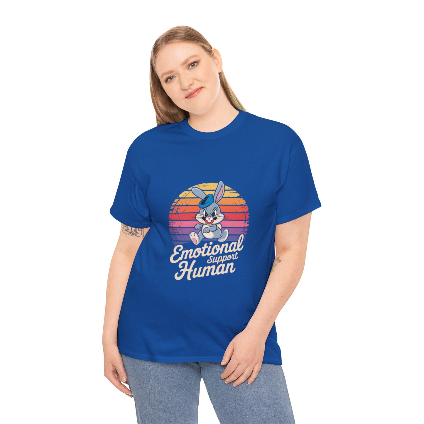 Unisex Heavy Cotton T-Shirt -Emotional Support Human Tee