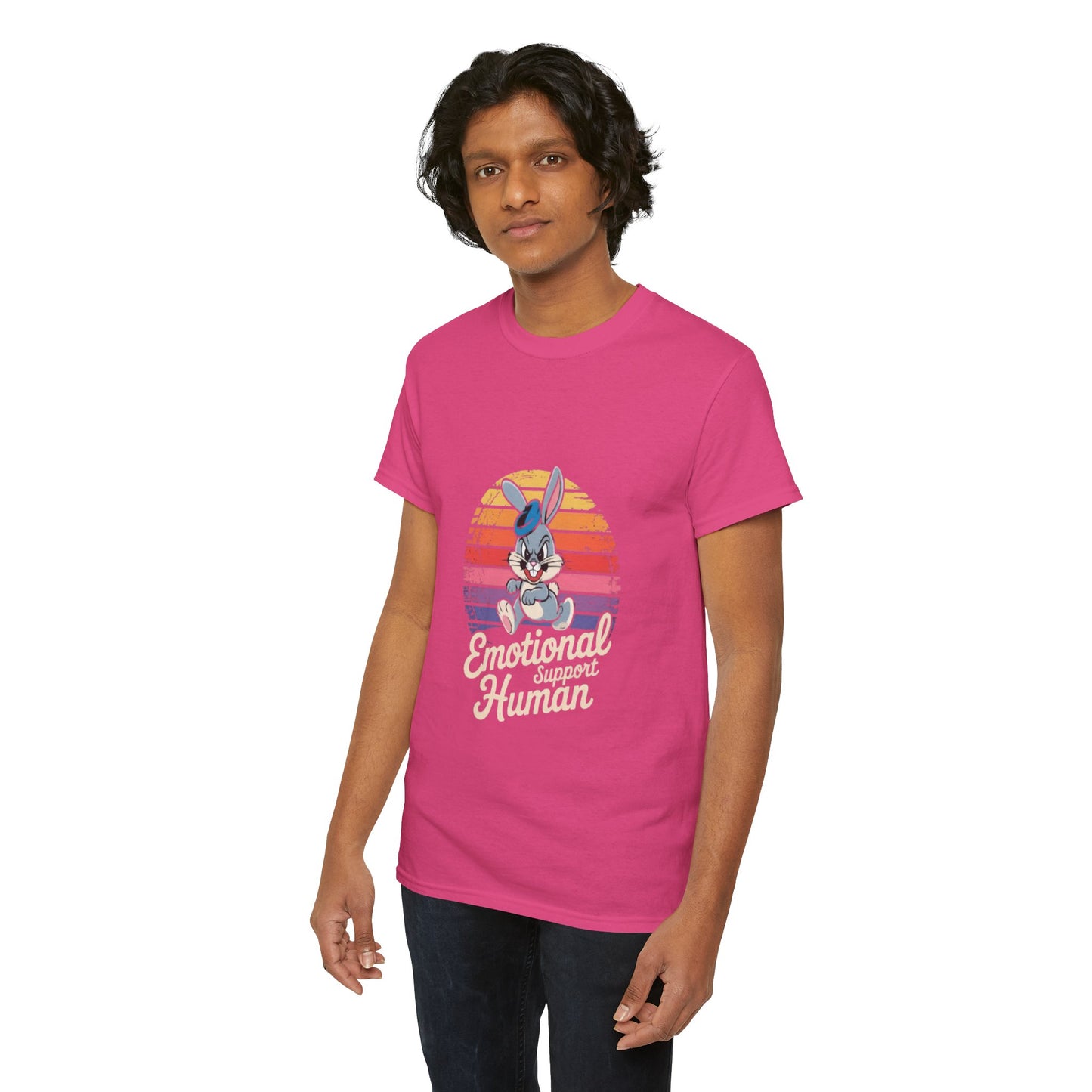 Unisex Heavy Cotton T-Shirt -Emotional Support Human Tee