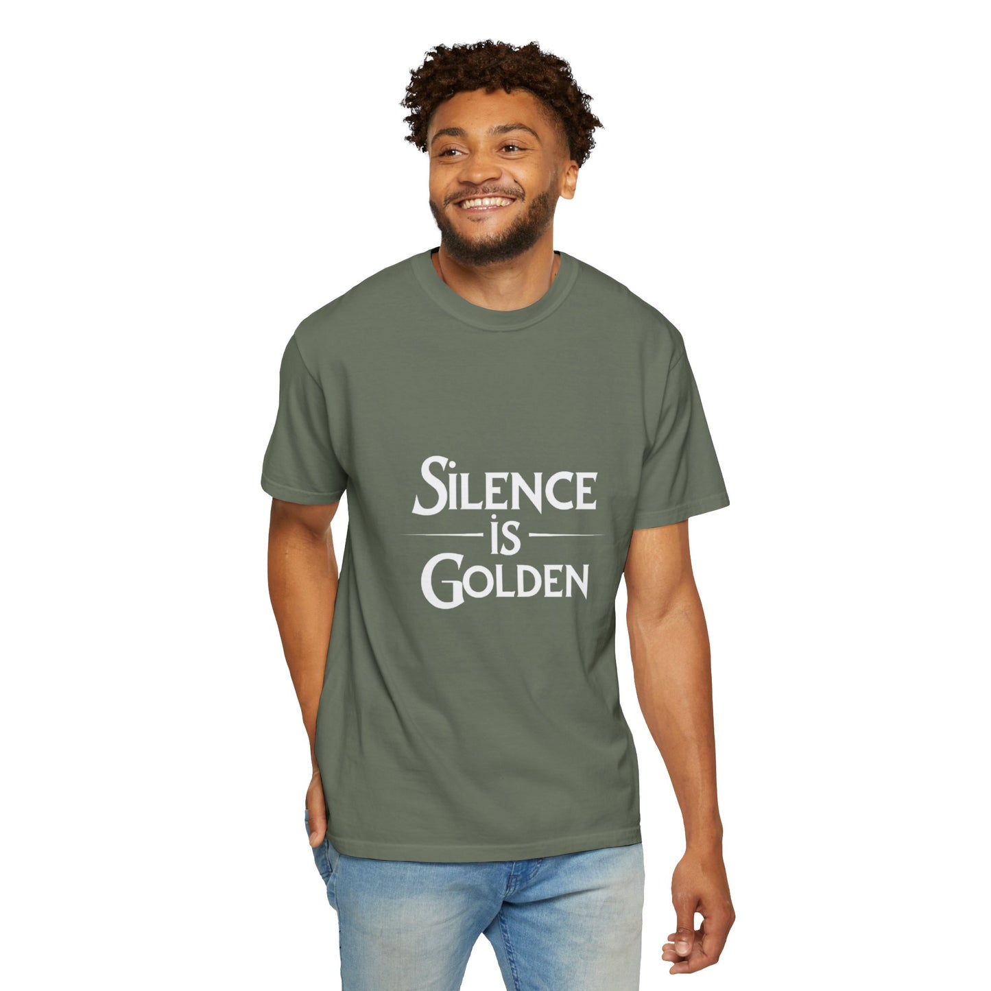 Unisex Garment-Dyed T-Shirt | Silence is Golden