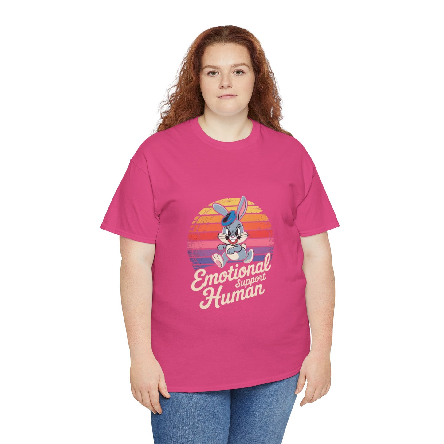 Unisex Heavy Cotton T-Shirt -Emotional Support Human Tee