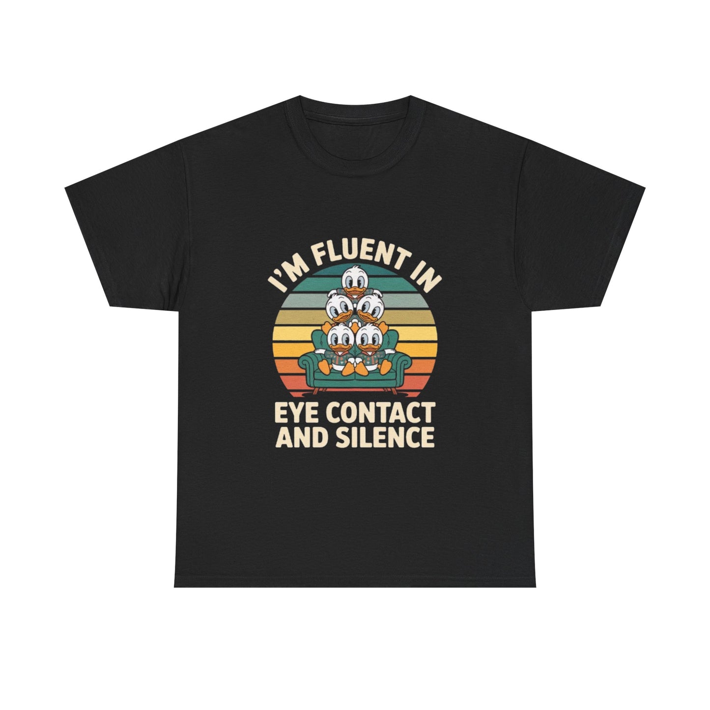 Unisex Heavy Cotton Tee -Fluent in Eye Contact