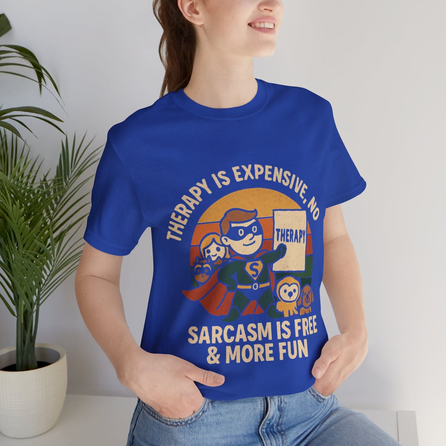 Therapy Humor Tee | Unisex Jersey Short Sleeve Tee, Mental Health Awareness