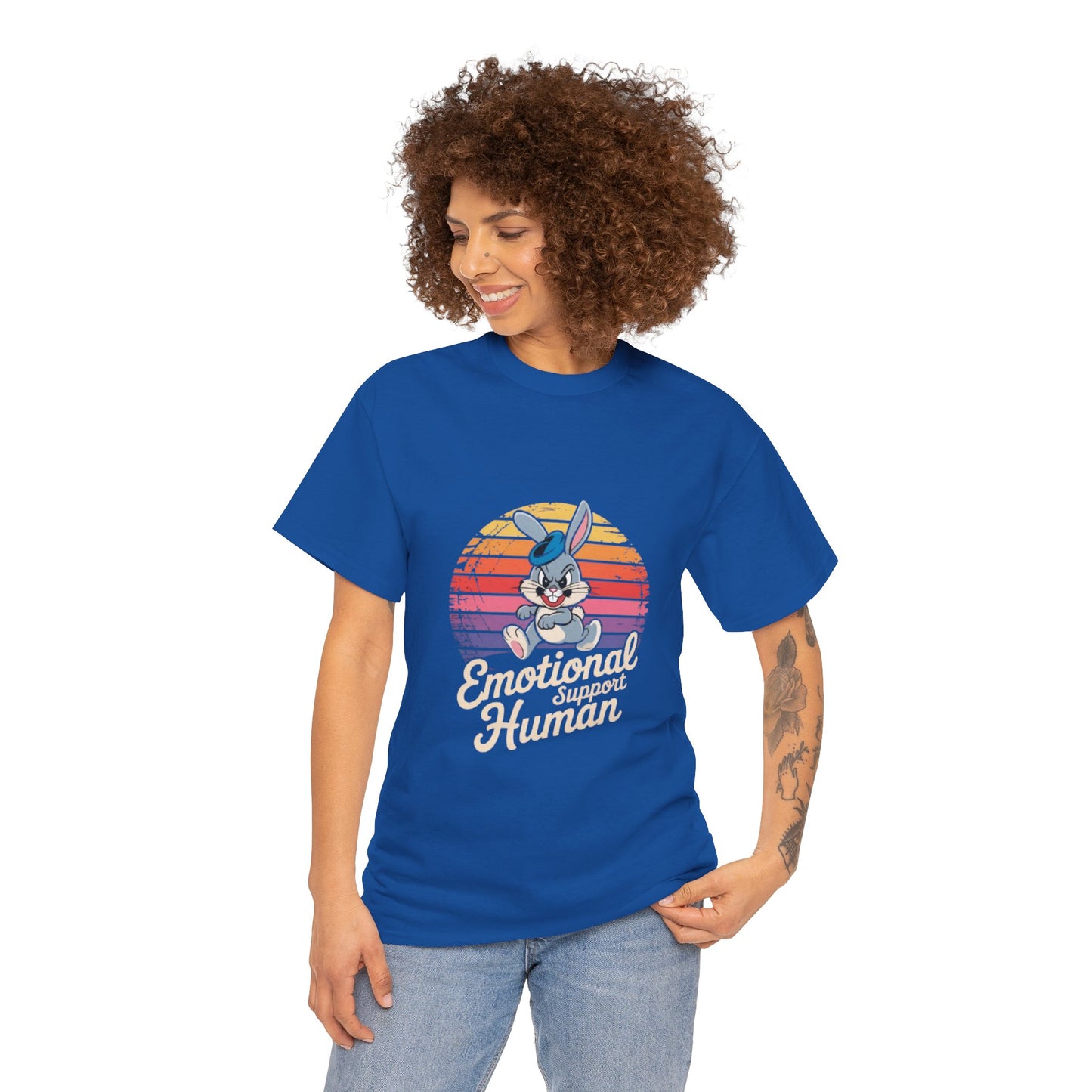 Unisex Heavy Cotton T-Shirt -Emotional Support Human Tee