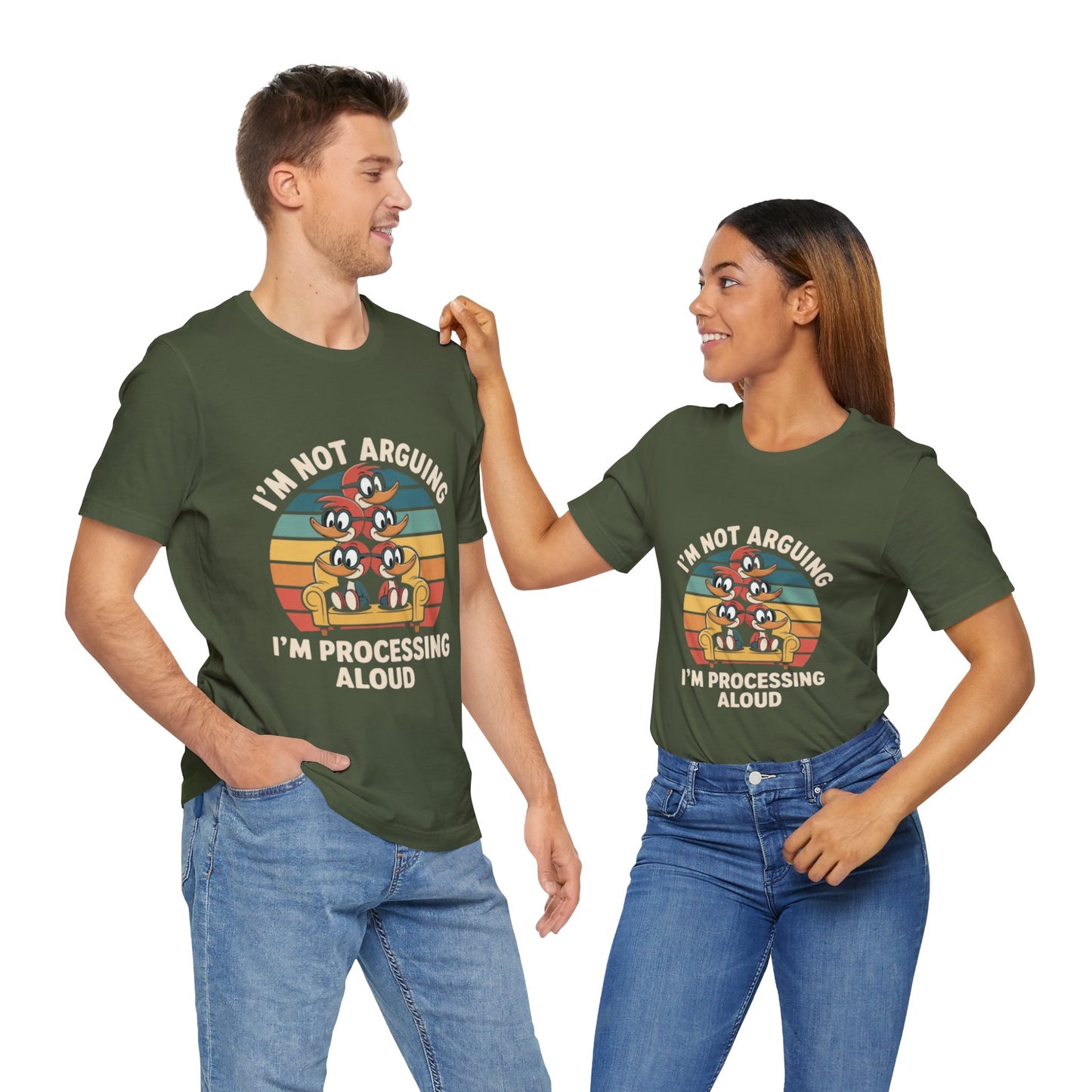 Unisex Jersey Tee - I'm Not Arguing, I'm Processing Aloud