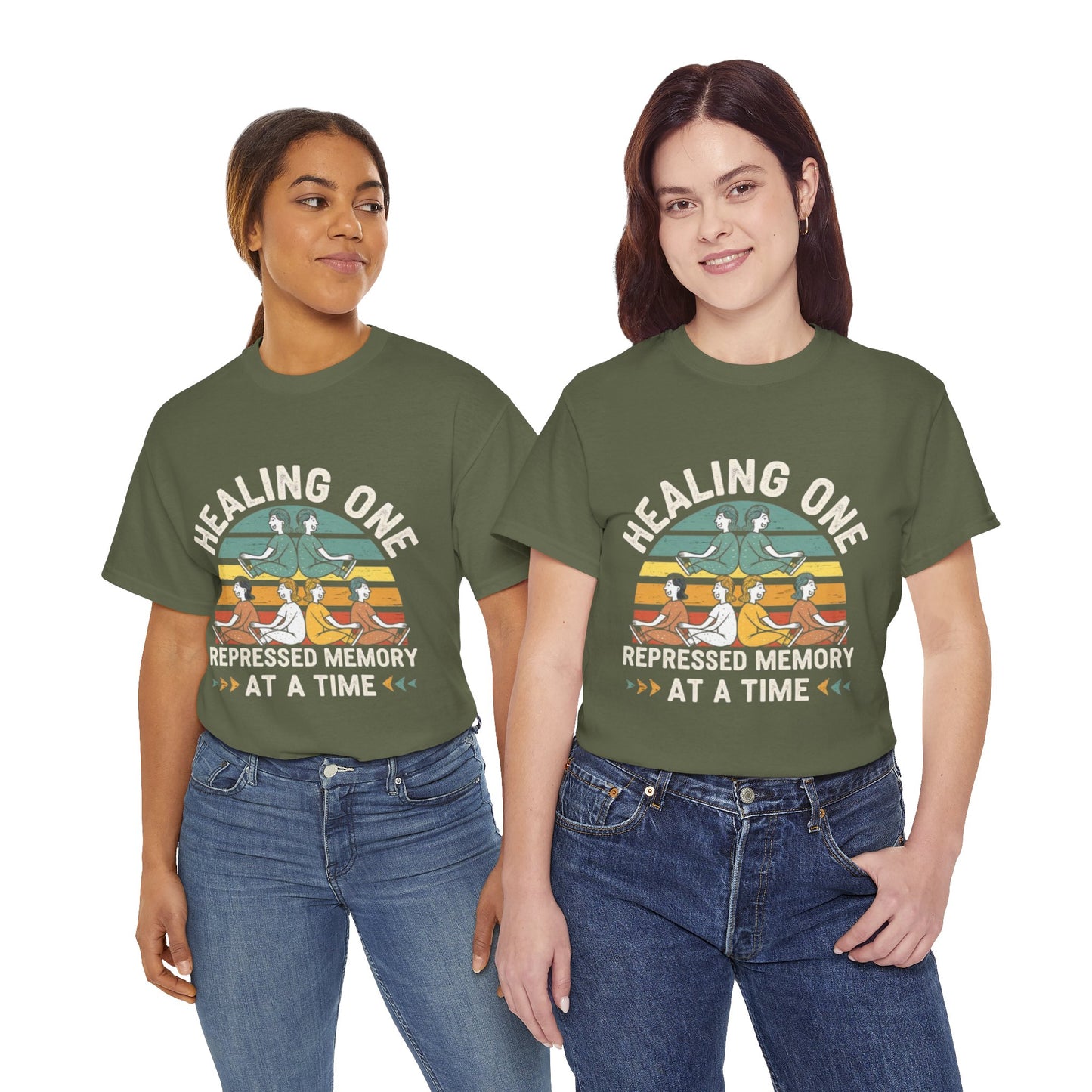 Unisex Heavy Cotton Tee -Healing repressed memories one at a time