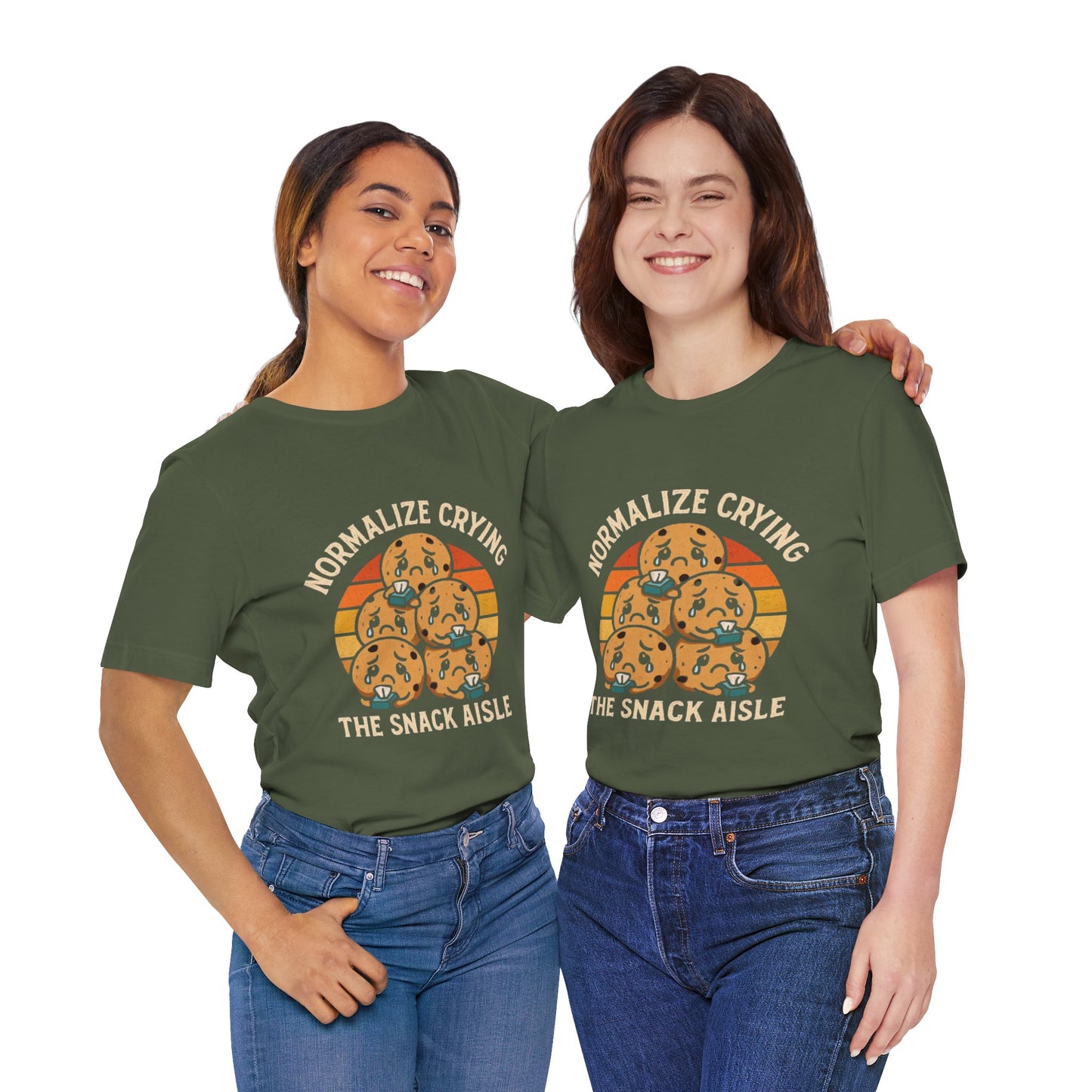 Normalize Crying Unisex Tee - Fun Snack Aisle Shirt, Counselor Humour