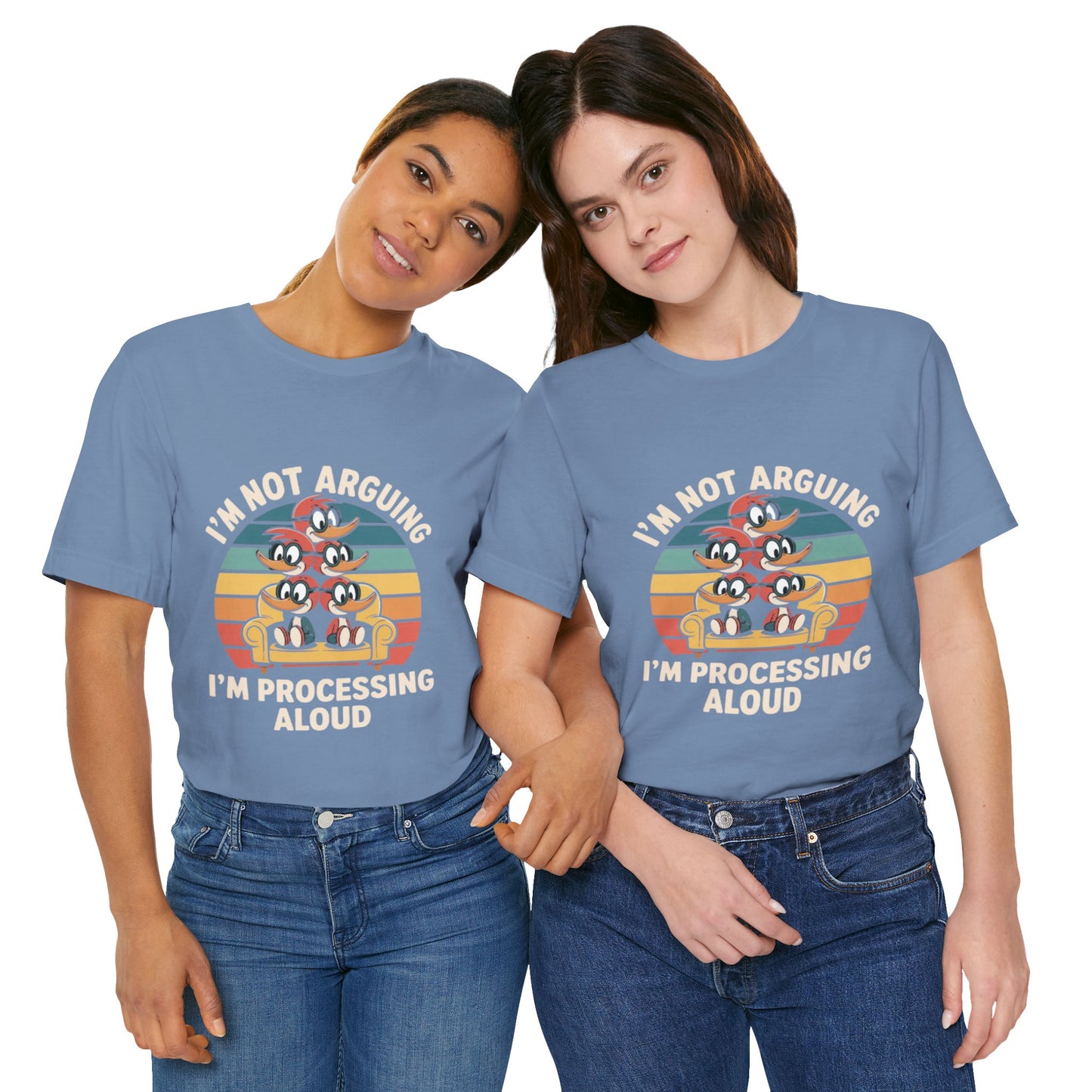 Unisex Jersey Tee - I'm Not Arguing, I'm Processing Aloud