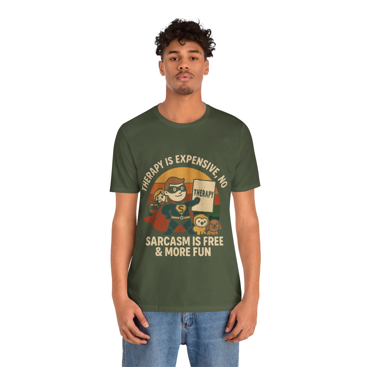 Therapy Humor Tee | Unisex Jersey Short Sleeve Tee, Mental Health Awareness