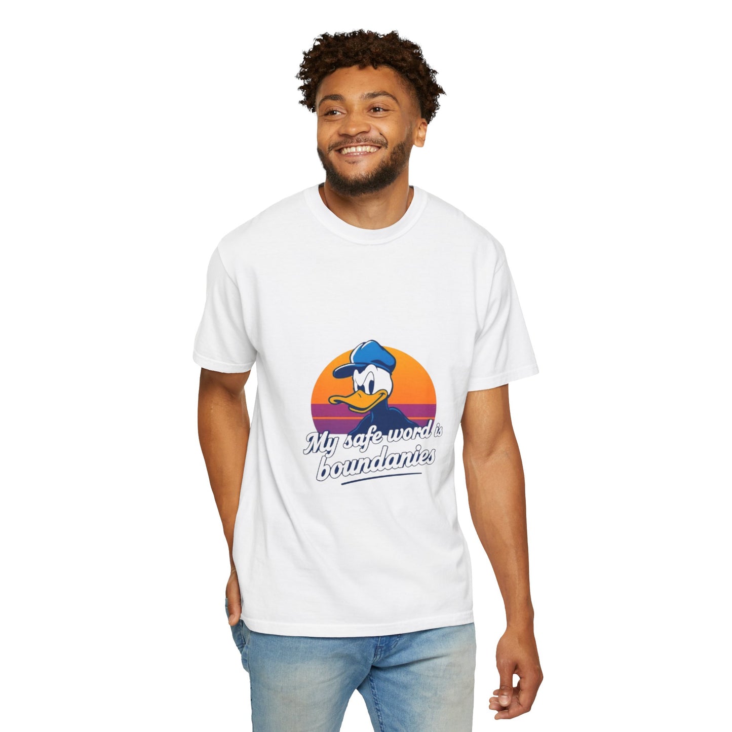 Unisex Garment-Dyed T-Shirt -My Safe Word Is Boundaries
