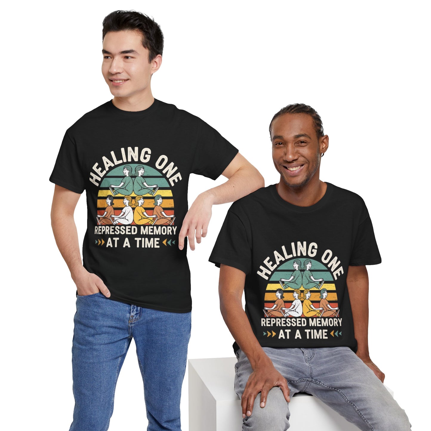 Unisex Heavy Cotton Tee -Healing repressed memories one at a time