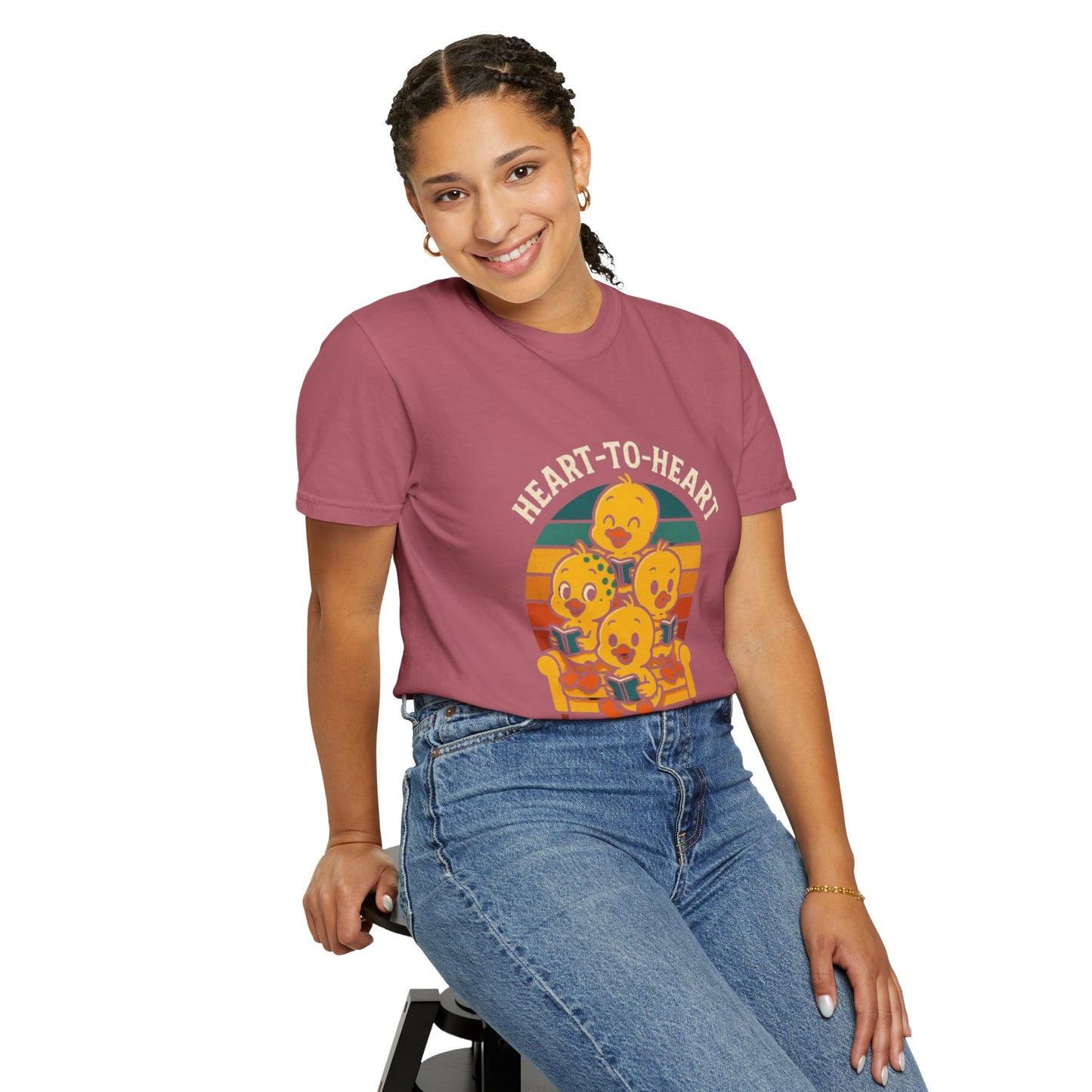 Unisex Garment-Dyed T-Shirt -Heart-to-Heart Talk