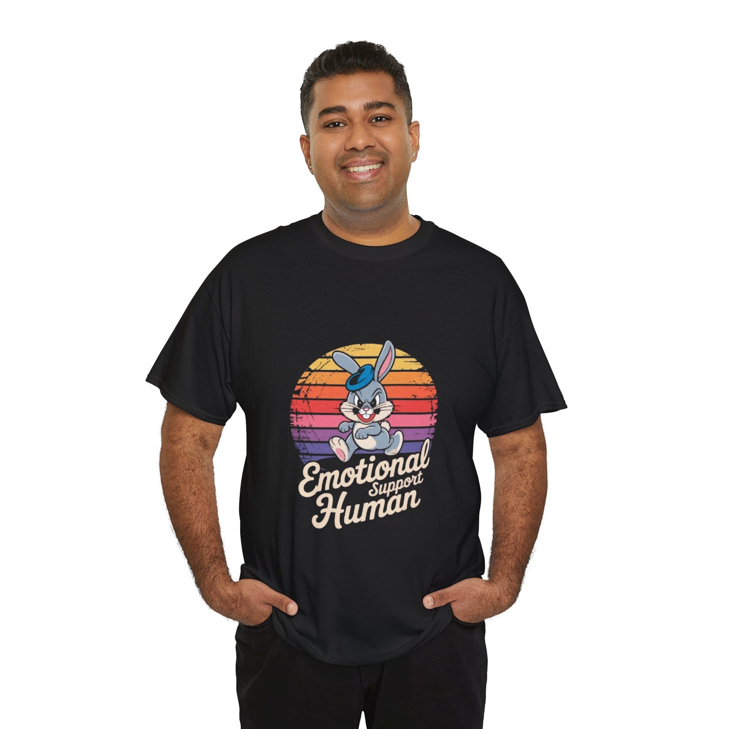 Unisex Heavy Cotton T-Shirt -Emotional Support Human Tee