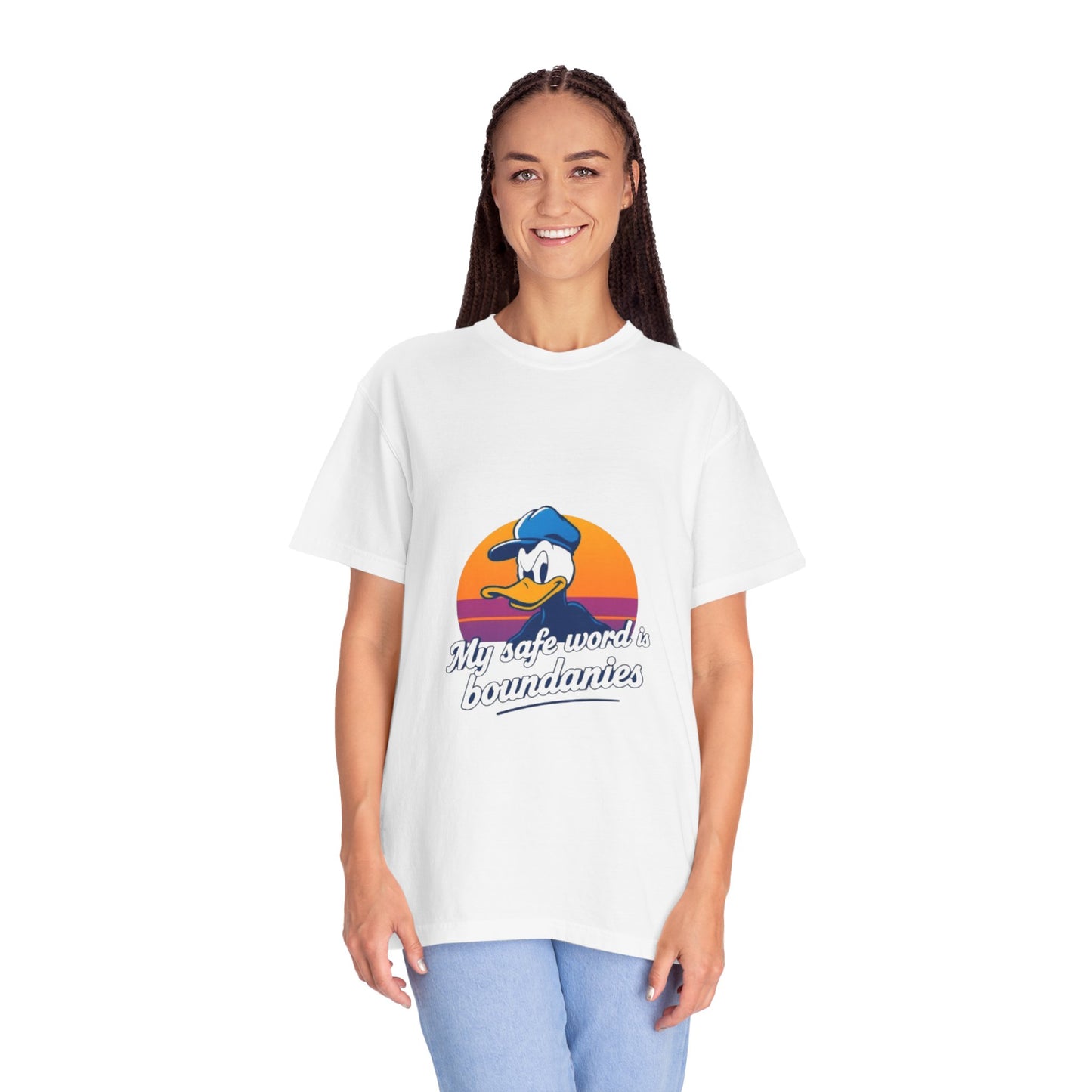 Unisex Garment-Dyed T-Shirt -My Safe Word Is Boundaries