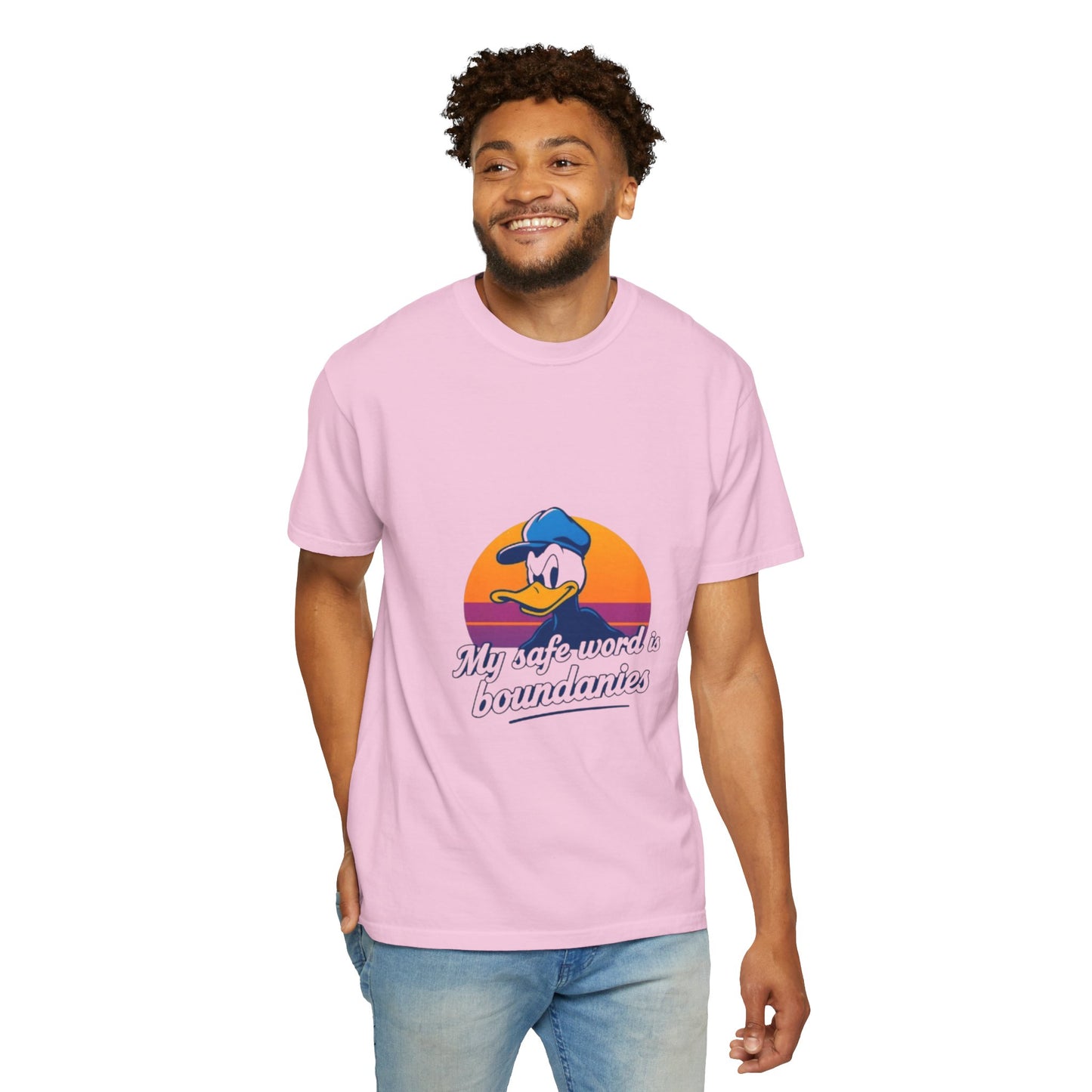 Unisex Garment-Dyed T-Shirt -My Safe Word Is Boundaries