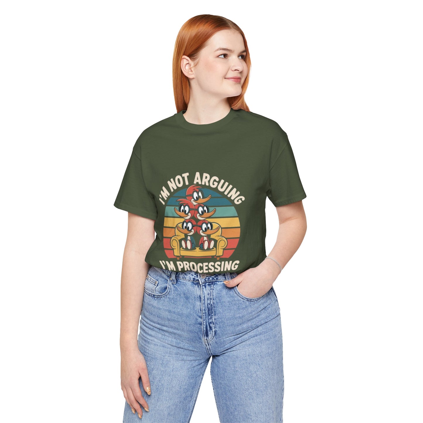 Unisex Jersey Tee - I'm Not Arguing, I'm Processing Aloud