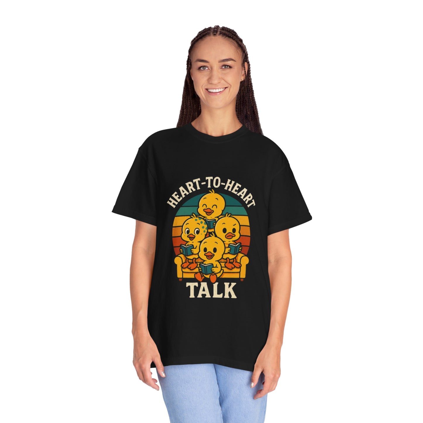 Unisex Garment-Dyed T-Shirt -Heart-to-Heart Talk