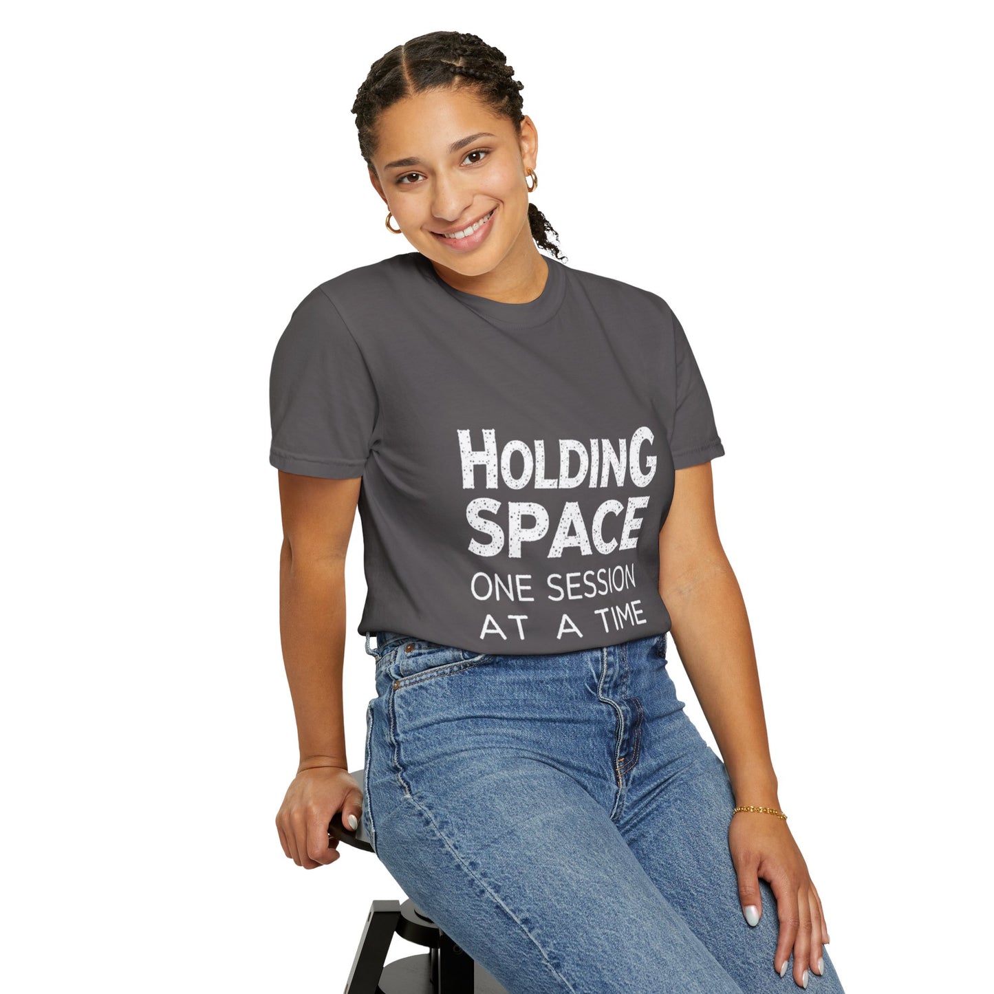 Unisex Garment-Dyed T-shirt -Holding Space