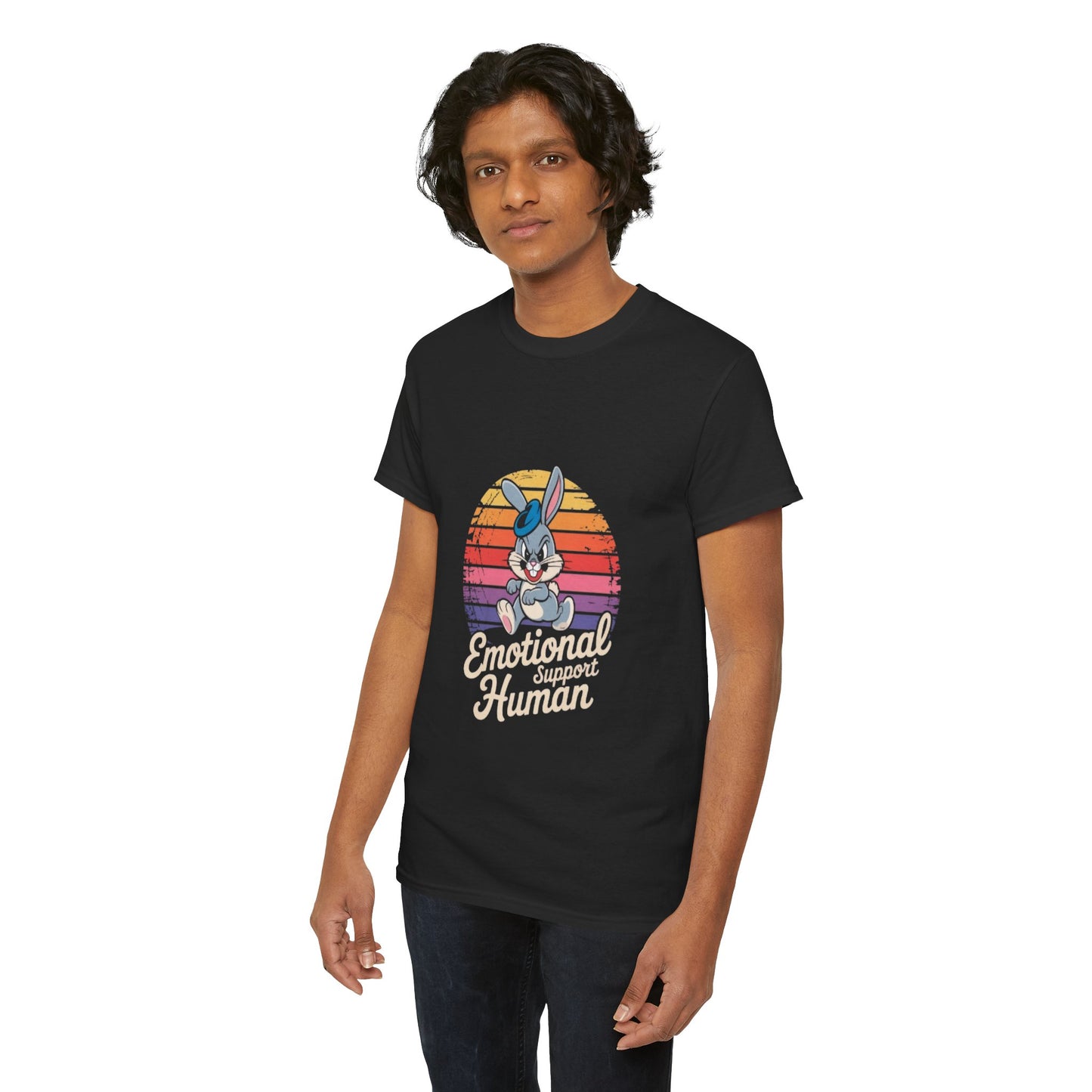 Unisex Heavy Cotton T-Shirt -Emotional Support Human Tee
