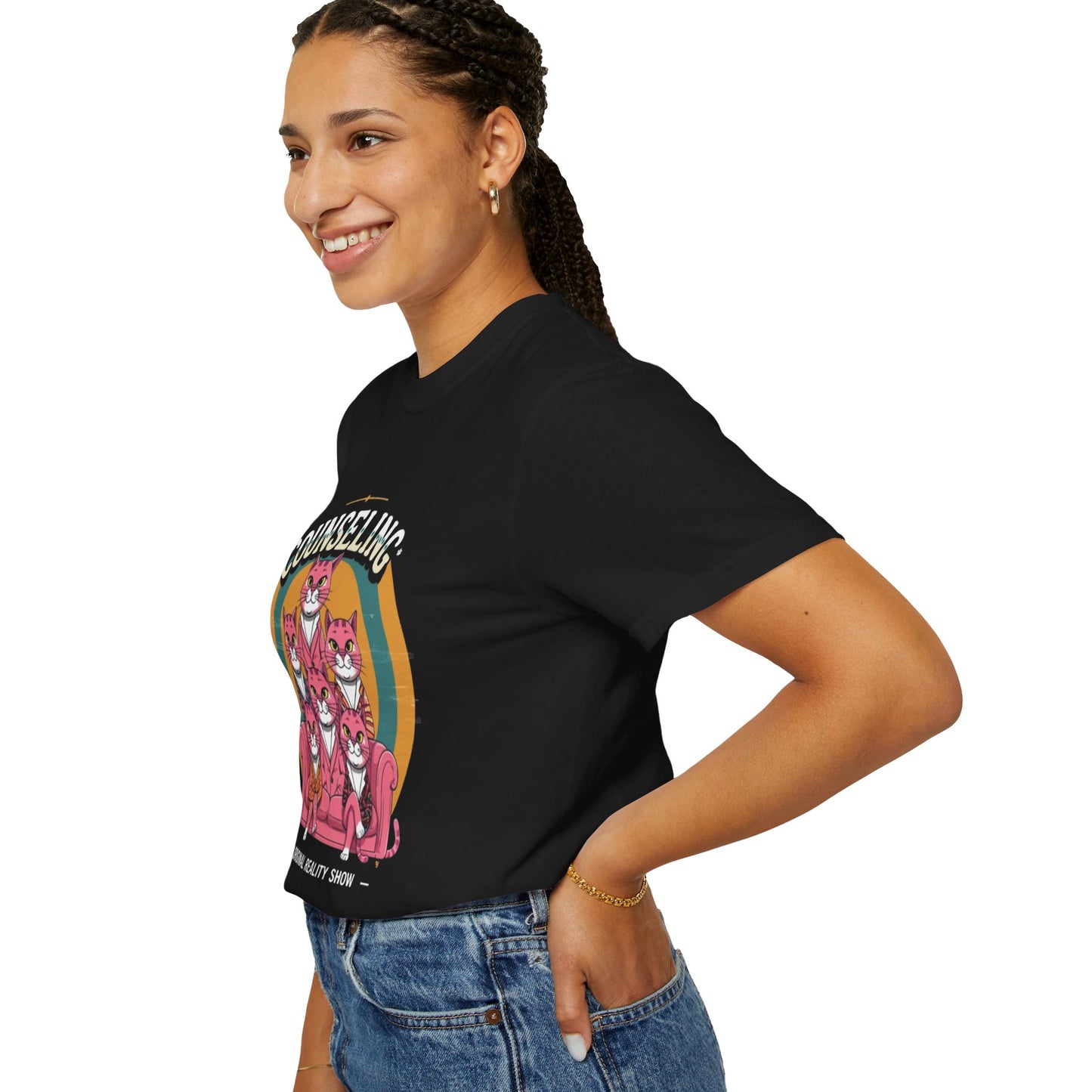Unisex Garment-Dyed T-Shirt -Counseling Cats
