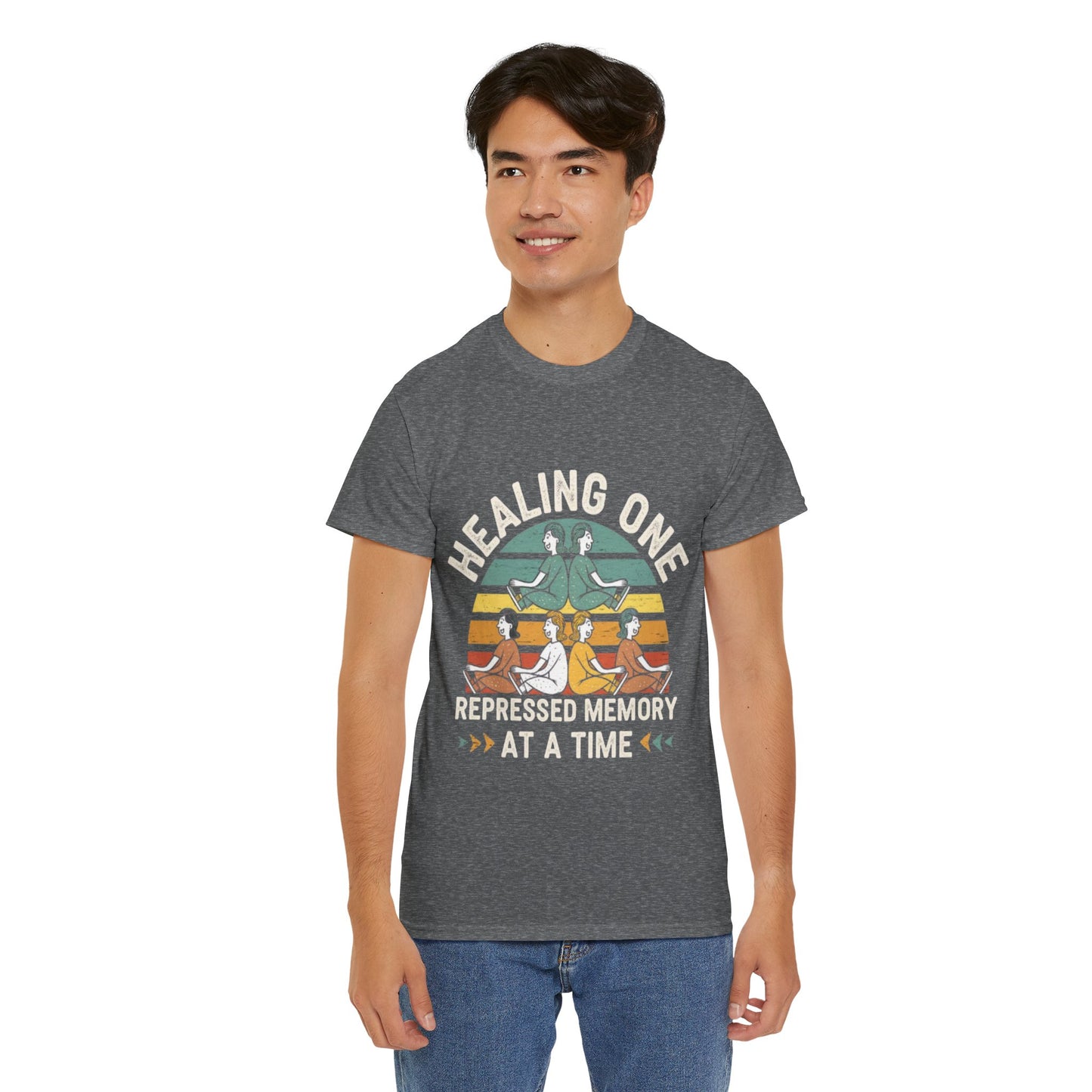 Unisex Heavy Cotton Tee -Healing repressed memories one at a time