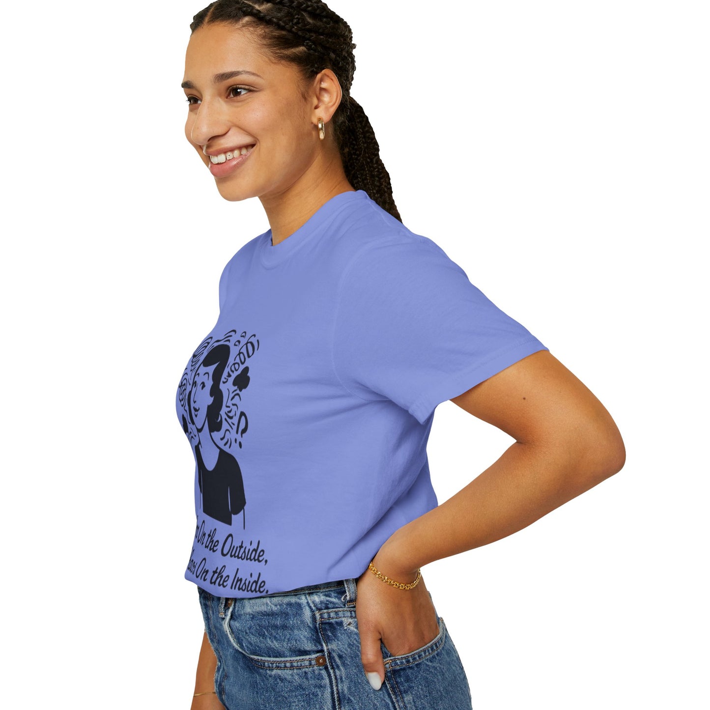 Calm on the Outside T-Shirt, Unisex Garment-Dyed Tee