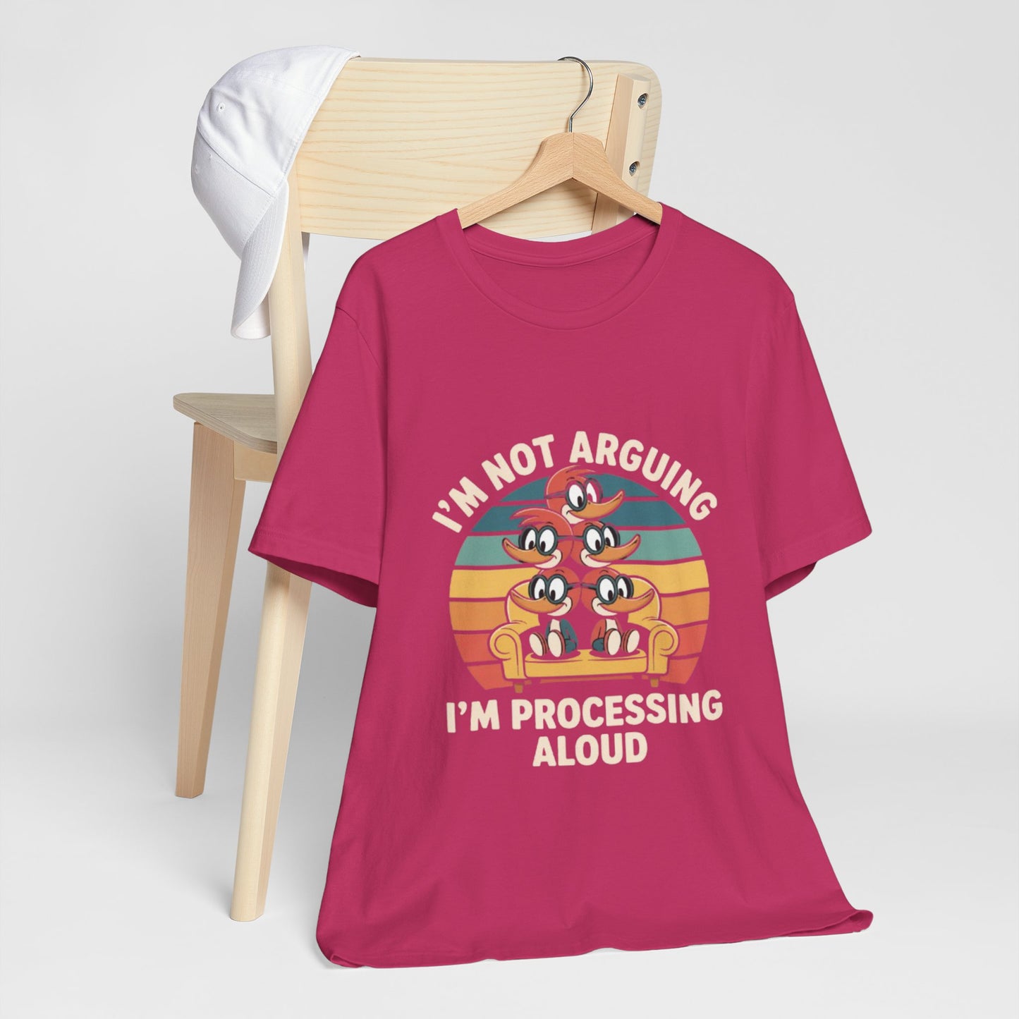 Unisex Jersey Tee - I'm Not Arguing, I'm Processing Aloud