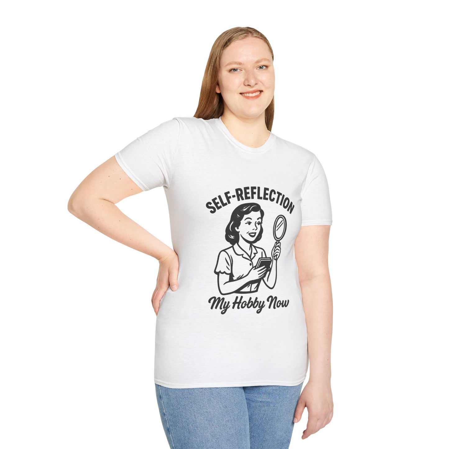 Self-Reflection Motivational Unisex T-Shirt, Self-Care Gift