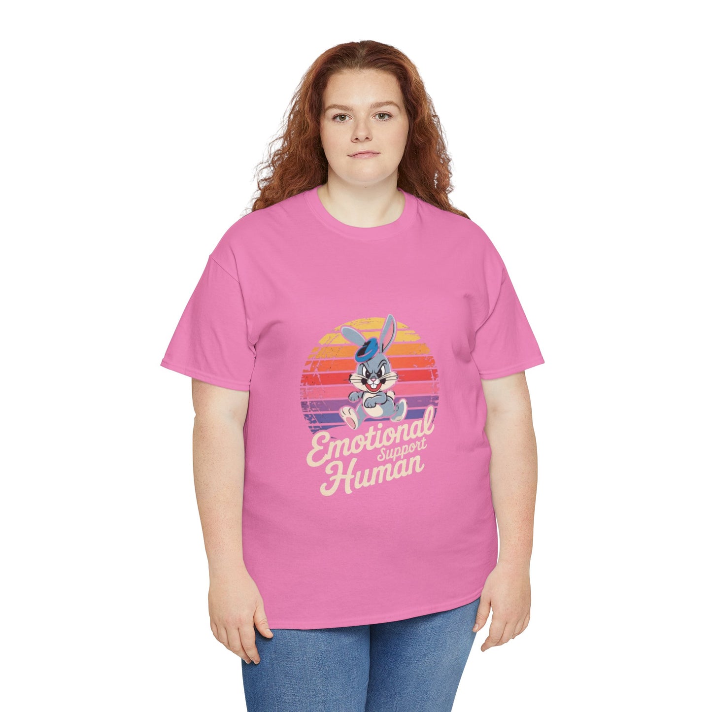 Unisex Heavy Cotton T-Shirt -Emotional Support Human Tee