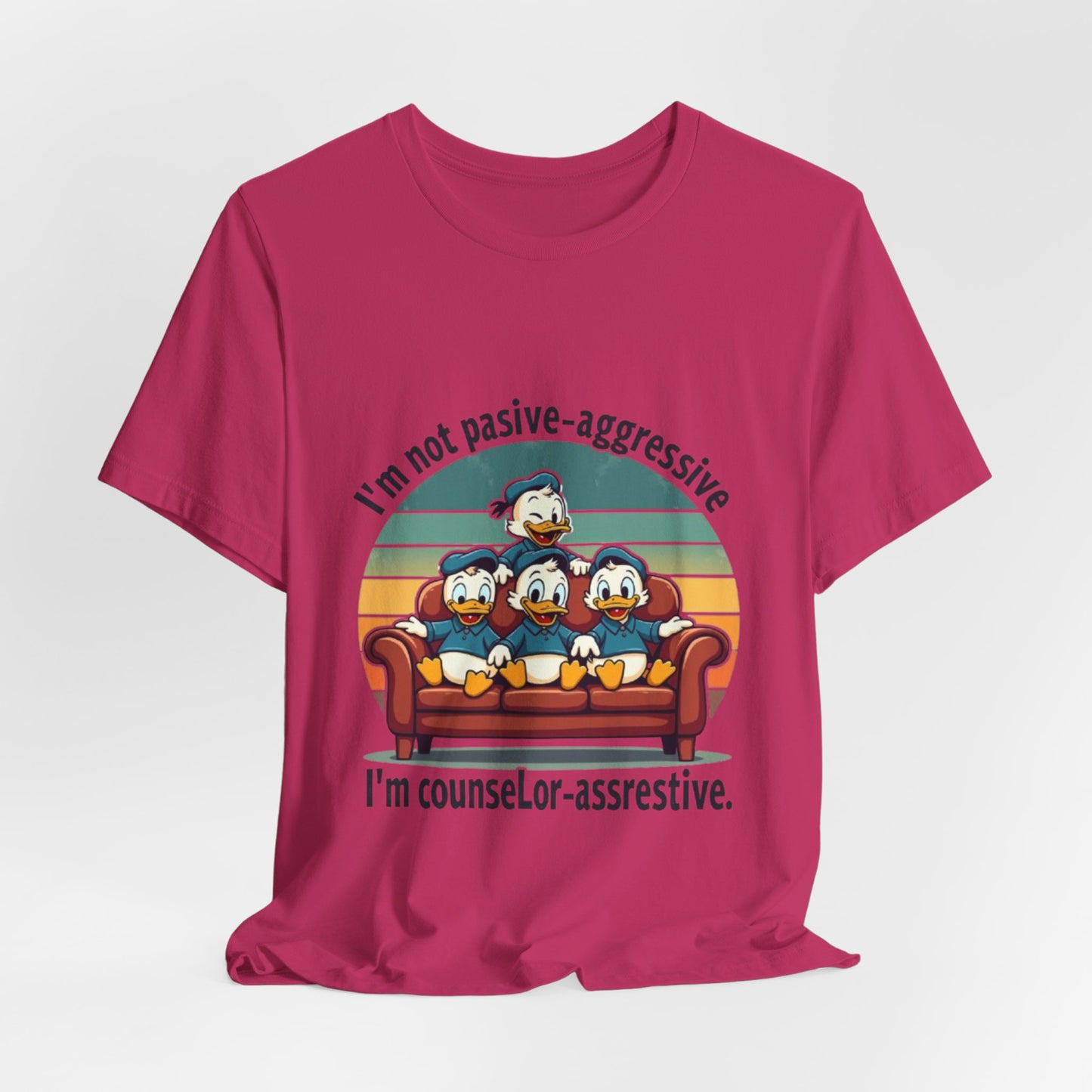 Unisex Jersey Short Sleeve T-Shirt -Funny Counsel-Assertive Tee