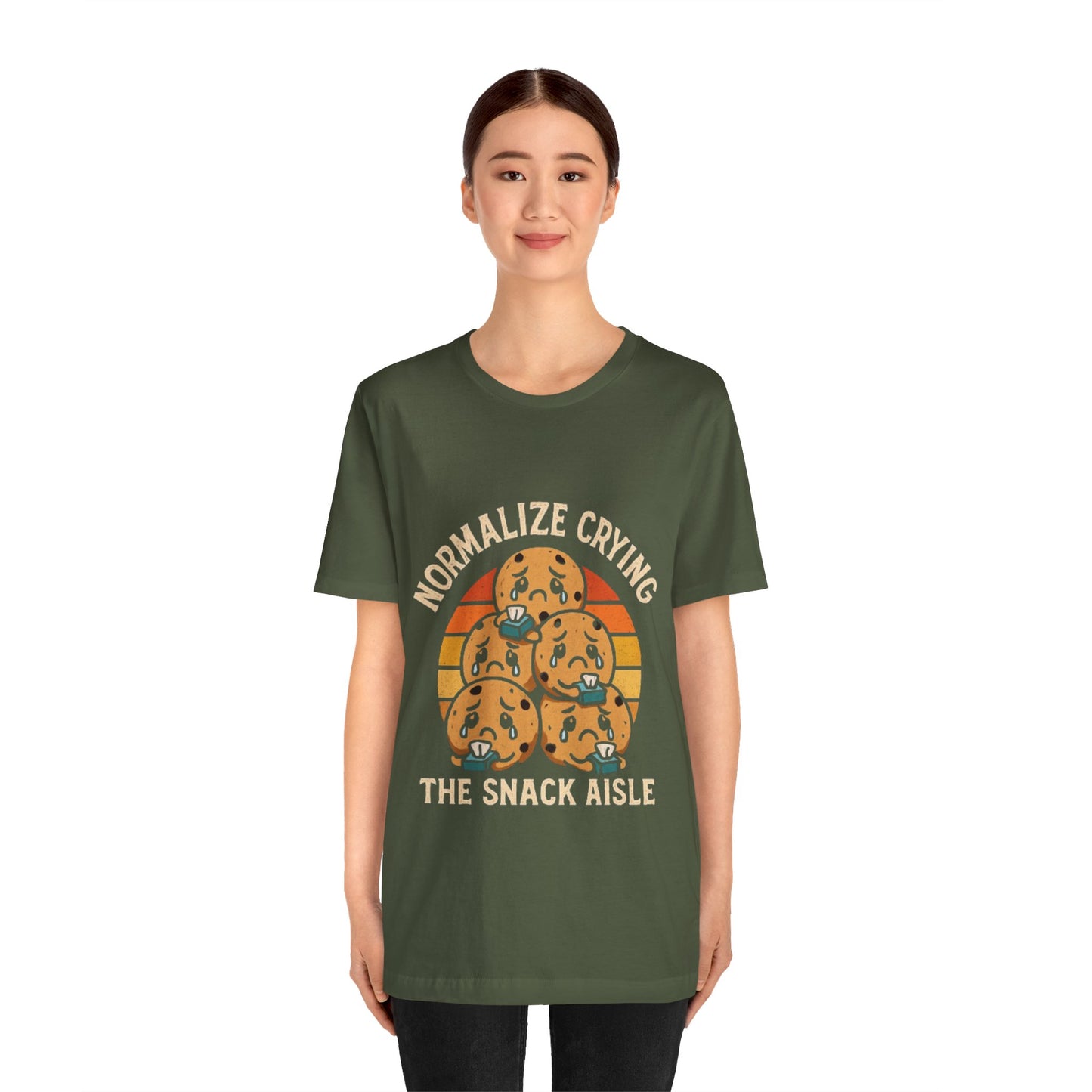 Normalize Crying Unisex Tee - Fun Snack Aisle Shirt, Counselor Humour