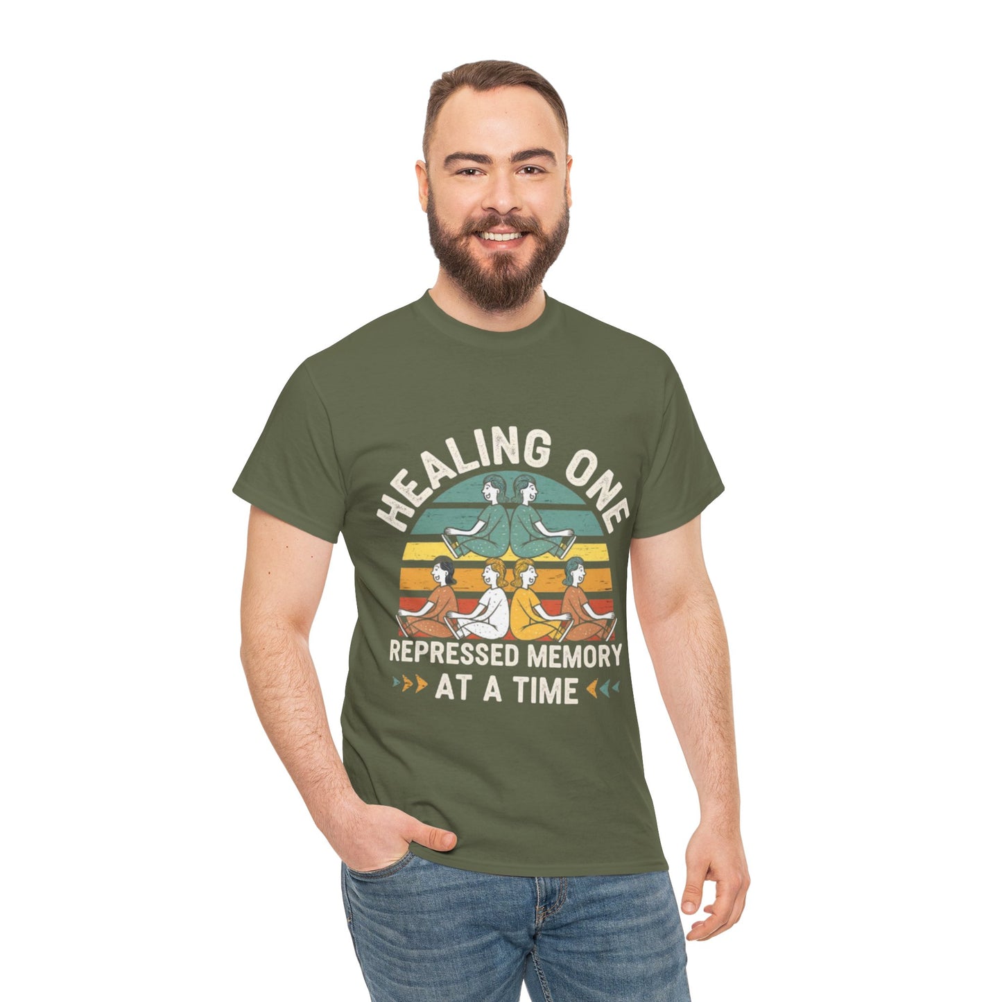 Unisex Heavy Cotton Tee -Healing repressed memories one at a time