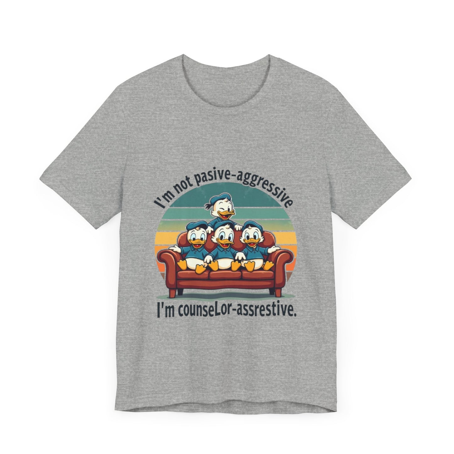 Unisex Jersey Short Sleeve T-Shirt -Funny Counsel-Assertive Tee