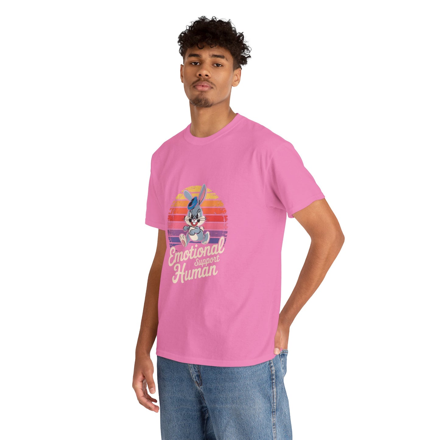 Unisex Heavy Cotton T-Shirt -Emotional Support Human Tee